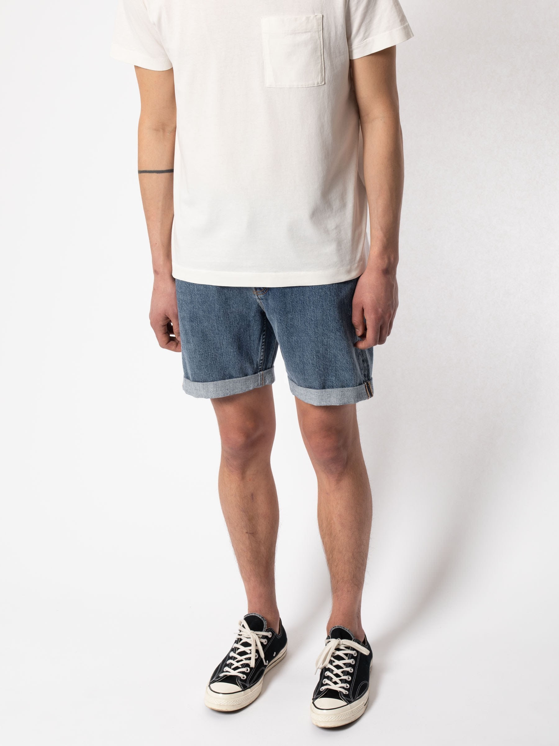 Jeansshorts Josh Shorts friendly blue Nudie Jeans