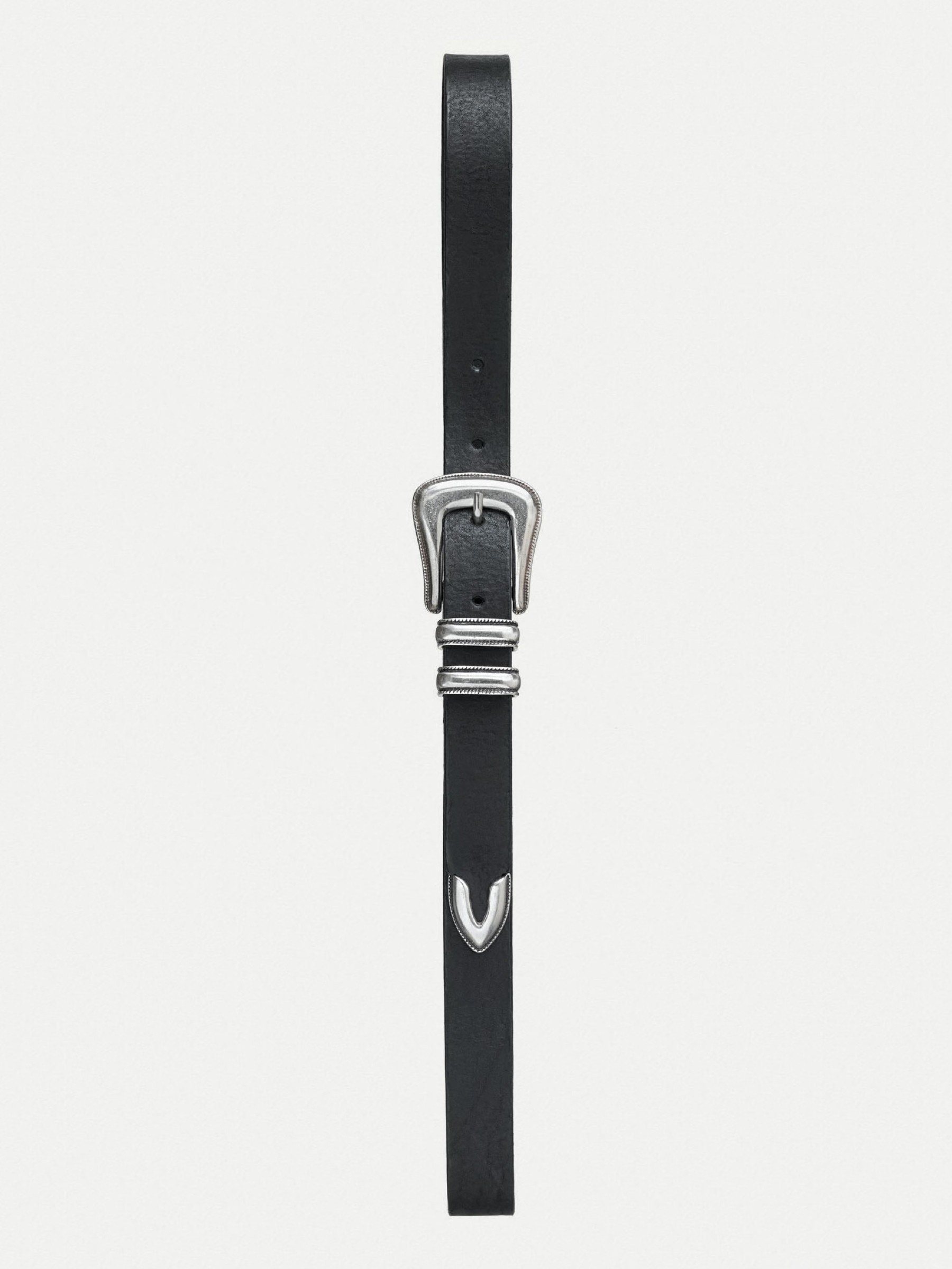 Gürtel Western Silver Belt black Nudie Jeans