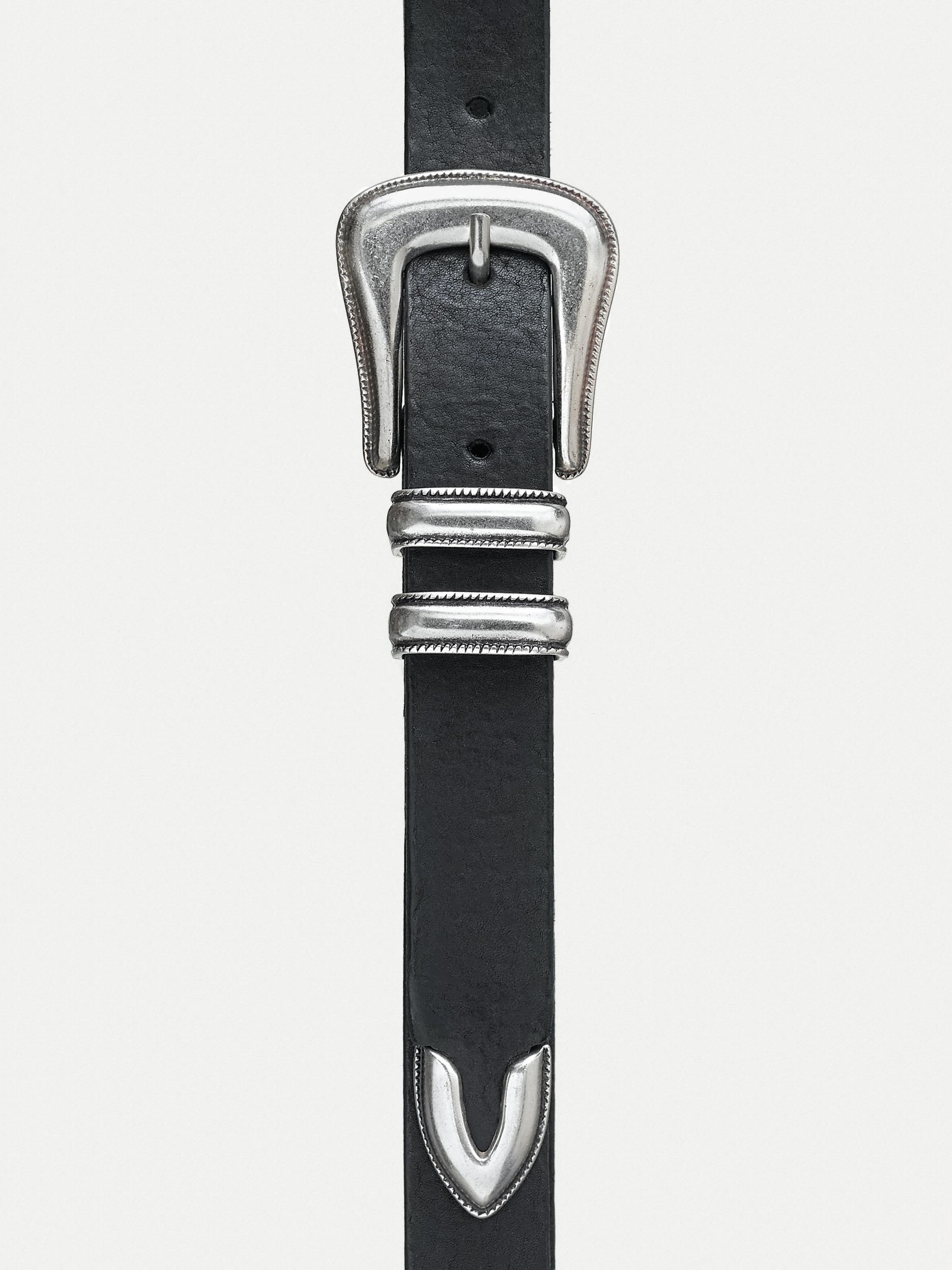 Gürtel Western Silver Belt black Nudie Jeans