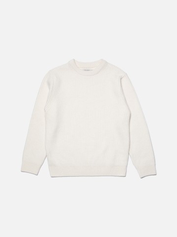 Pullover August Wool Rib offwhite Nudie Jeans