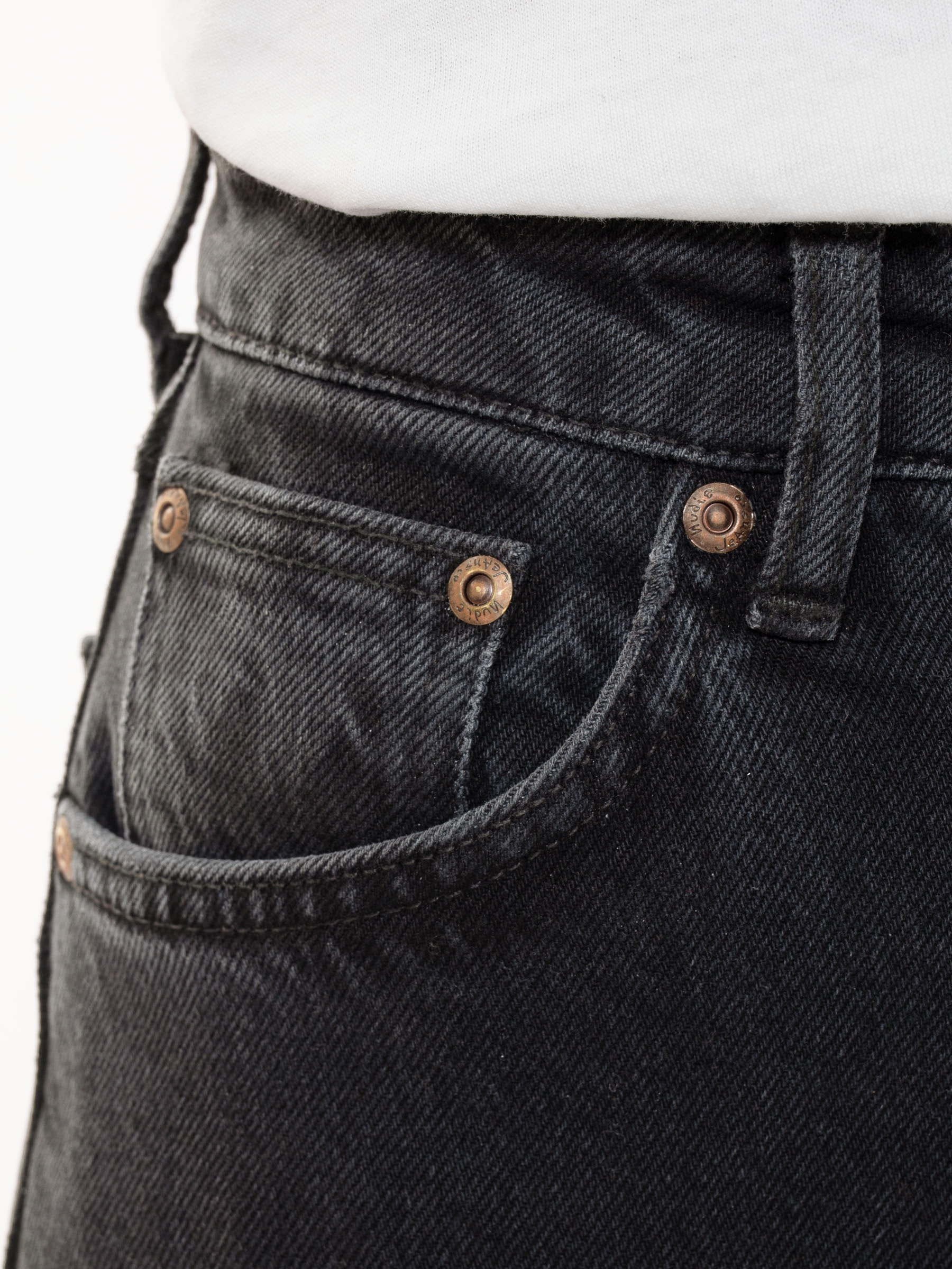 Jeanshose Rowdy Ruth almost black Nudie Jeans