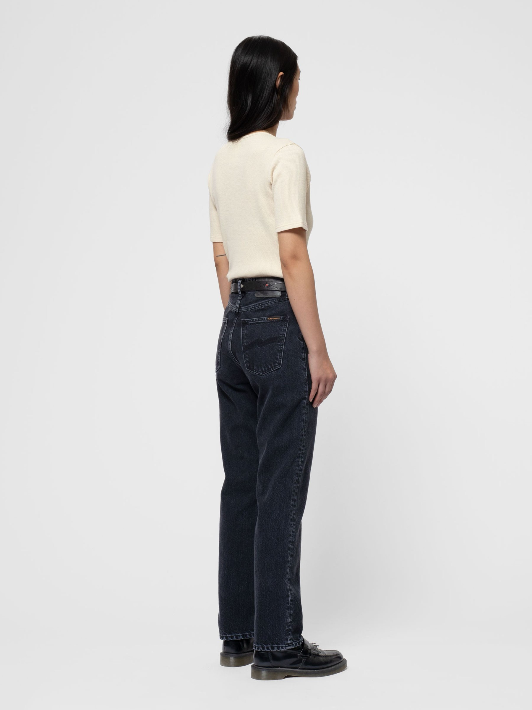 Jeanshose Lofty Lo black vintage Nudie Jeans