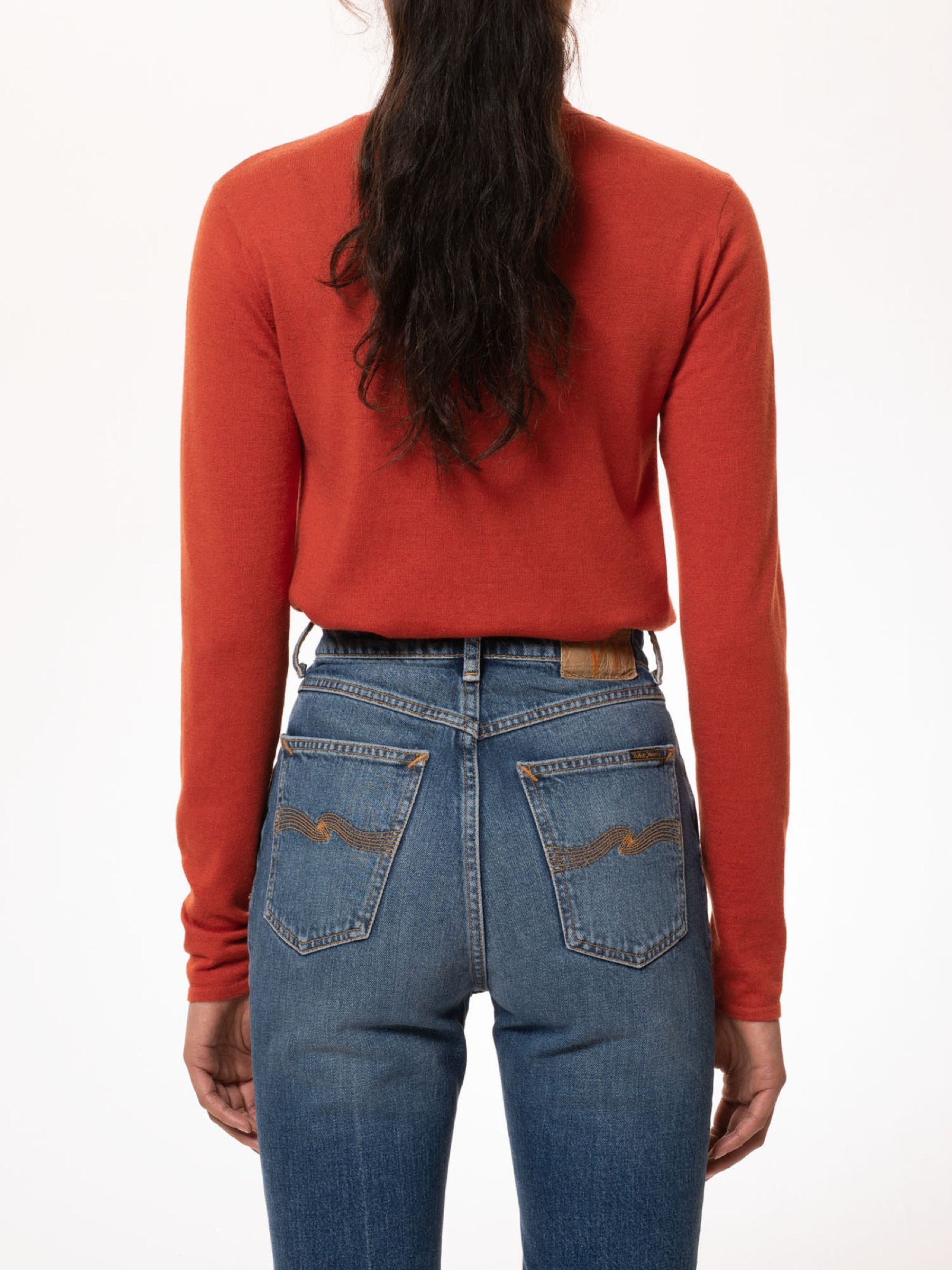 Pullover Vivi Rollneck rosso Nudie Jeans