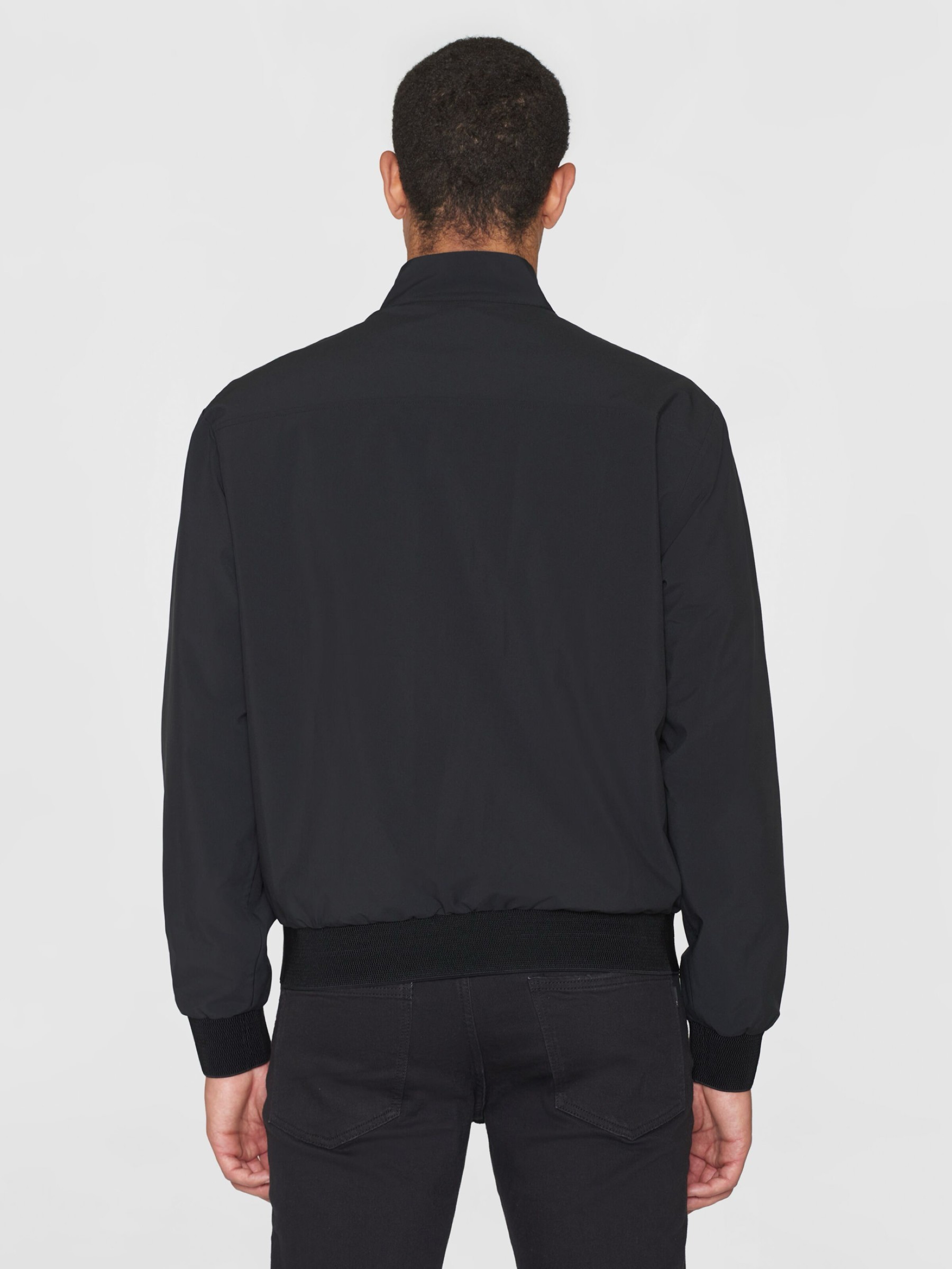 Jacke Nordenvind Light Shell Bomber Jacket black jet Knowledge Cotton Apparel