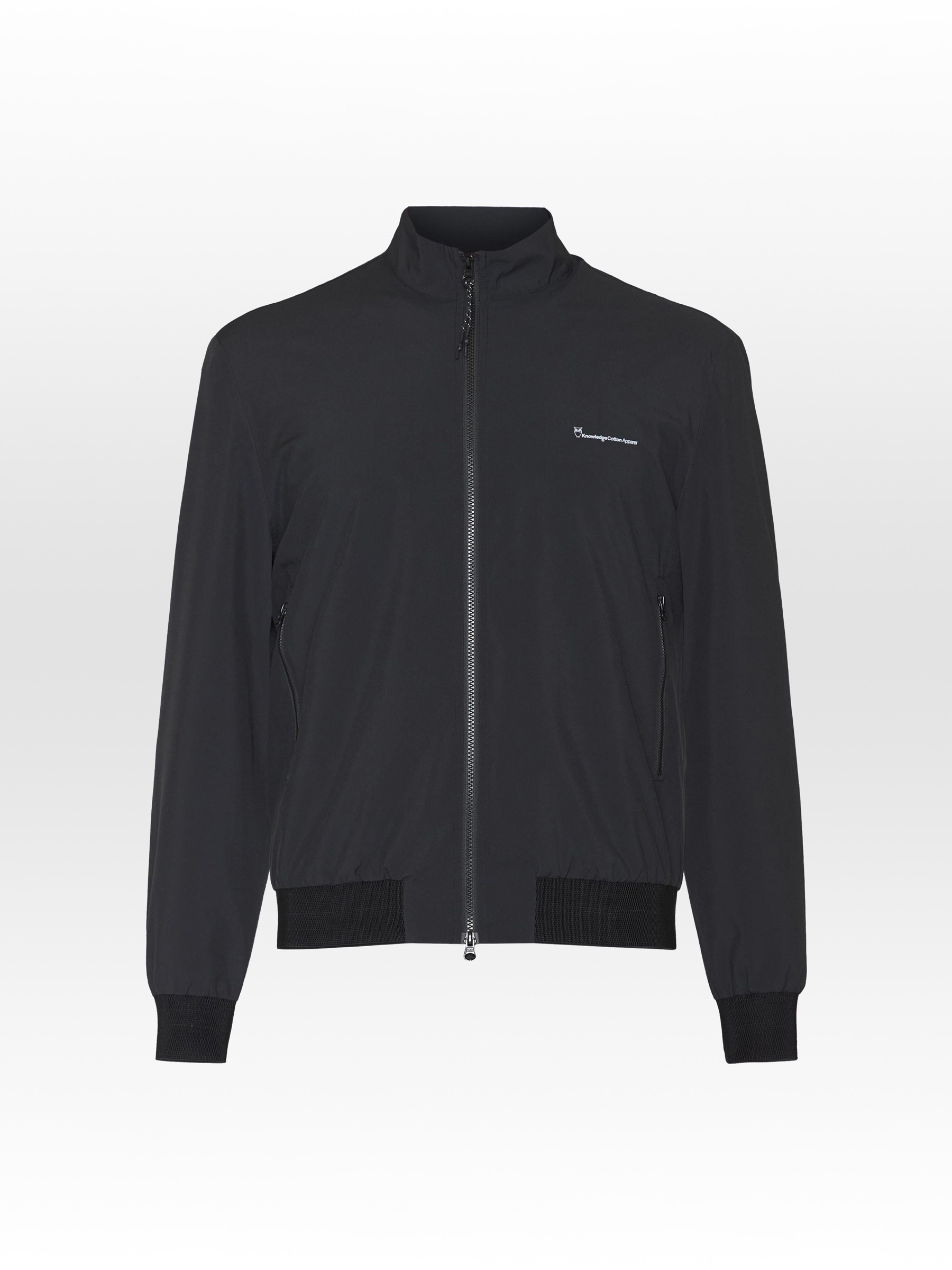 Jacke Nordenvind Light Shell Bomber Jacket black jet Knowledge Cotton Apparel