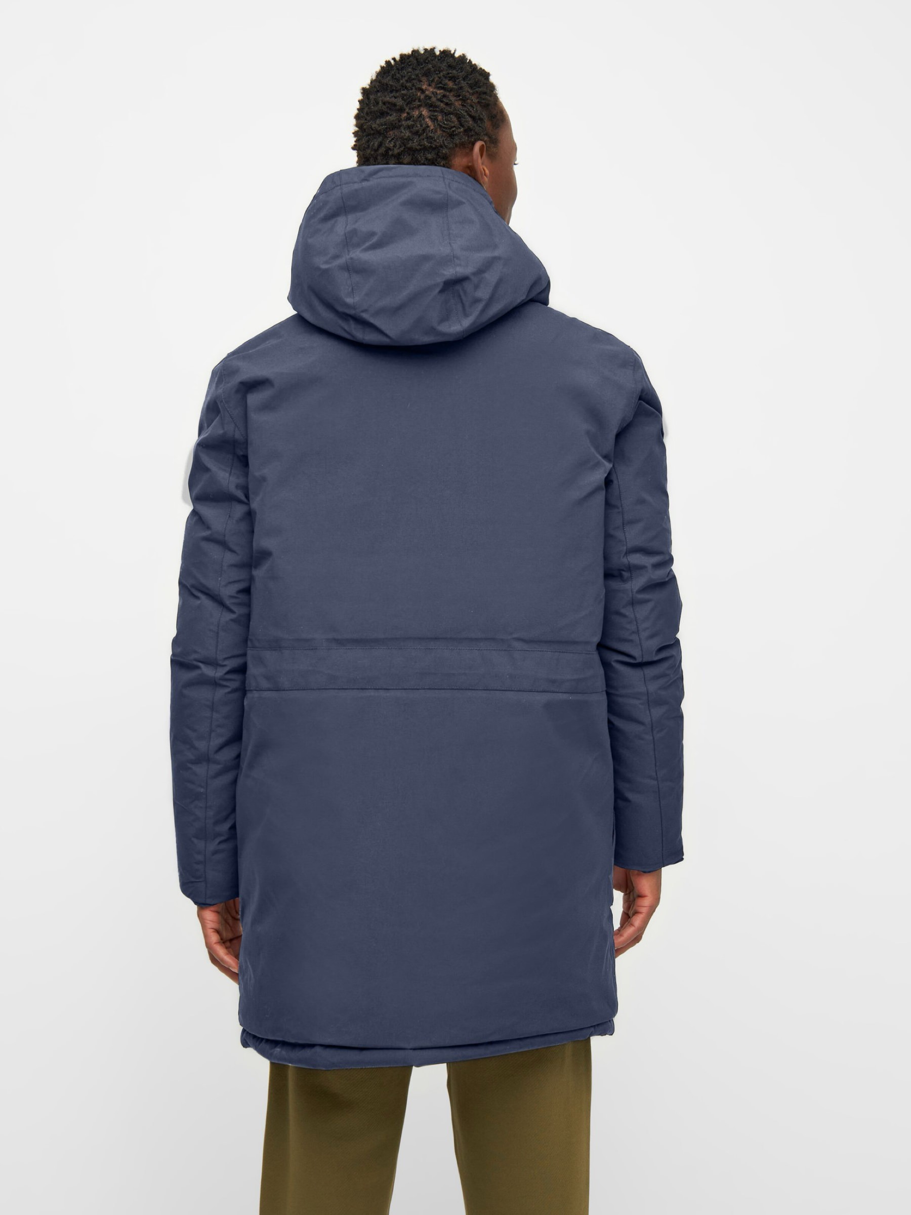 Jacke Apex Canvas Long Padded Coat total eclipse Knowledge Cotton Apparel