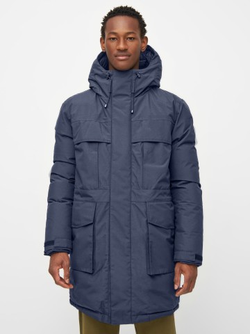 Jacke Apex Canvas Long Padded Coat total eclipse Knowledge Cotton Apparel