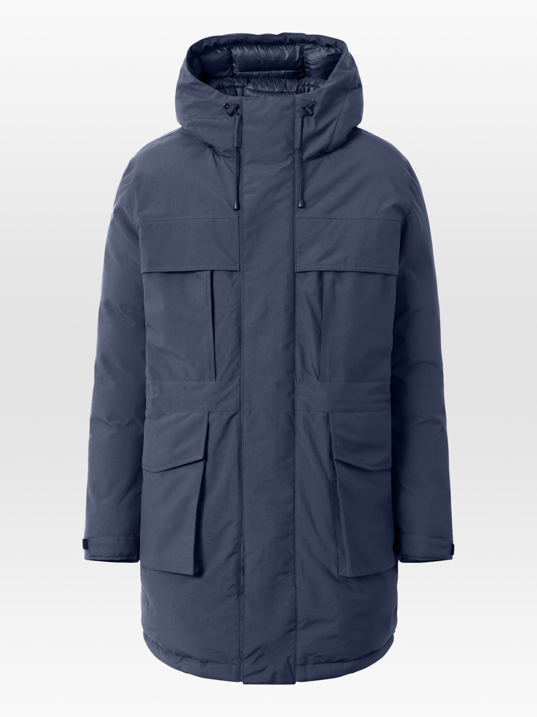 Jacke Apex Canvas Long Padded Coat total eclipse Knowledge Cotton Apparel