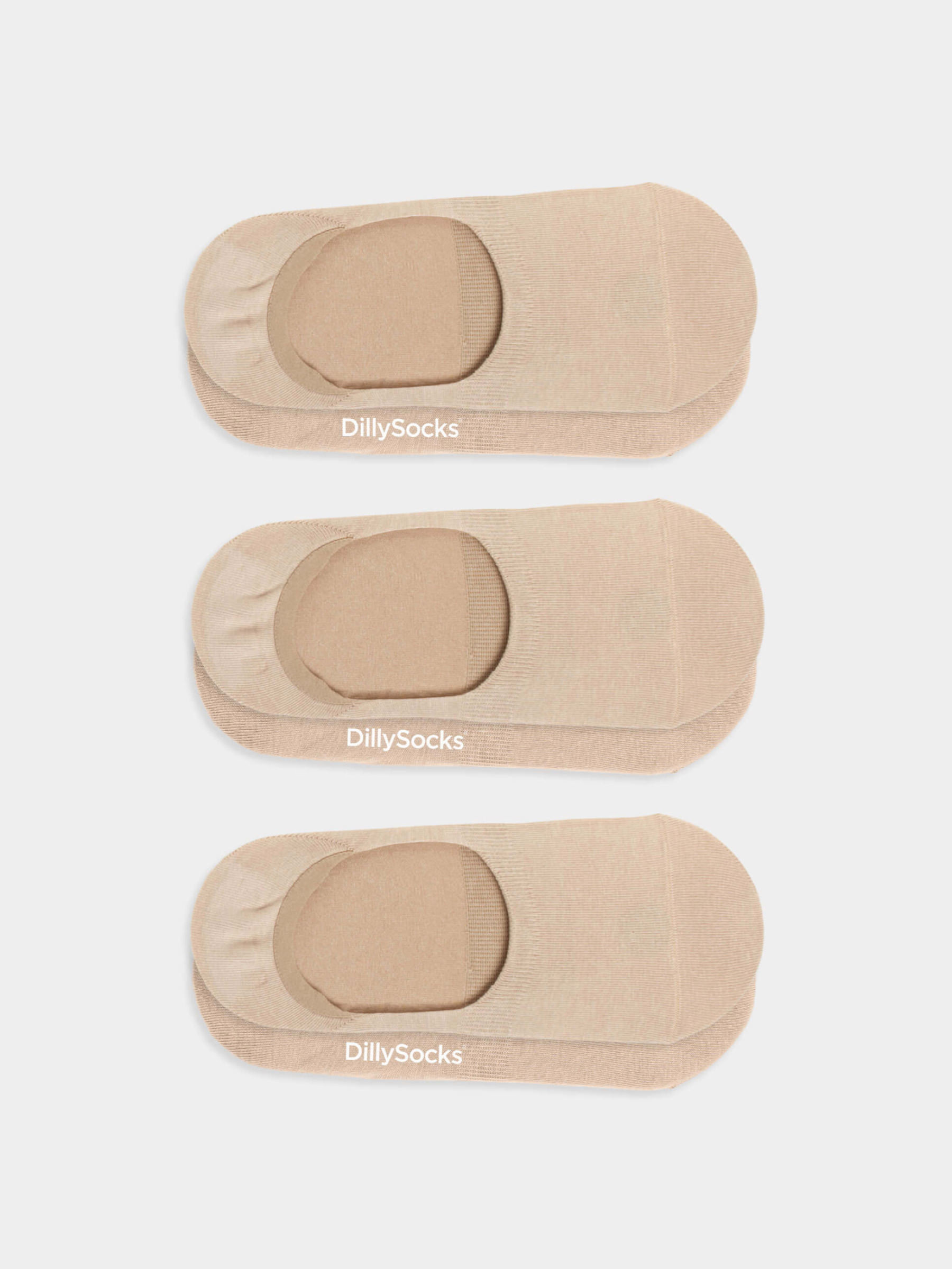Socken One Color Invisibles Pack hidden nude sand Dilly Socks