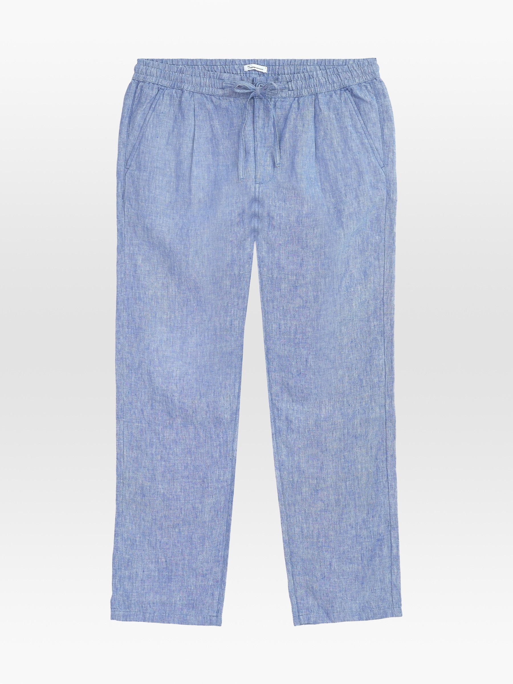 Hose Fig Loose Linen Pant moonlight blue Knowledge Cotton Apparel
