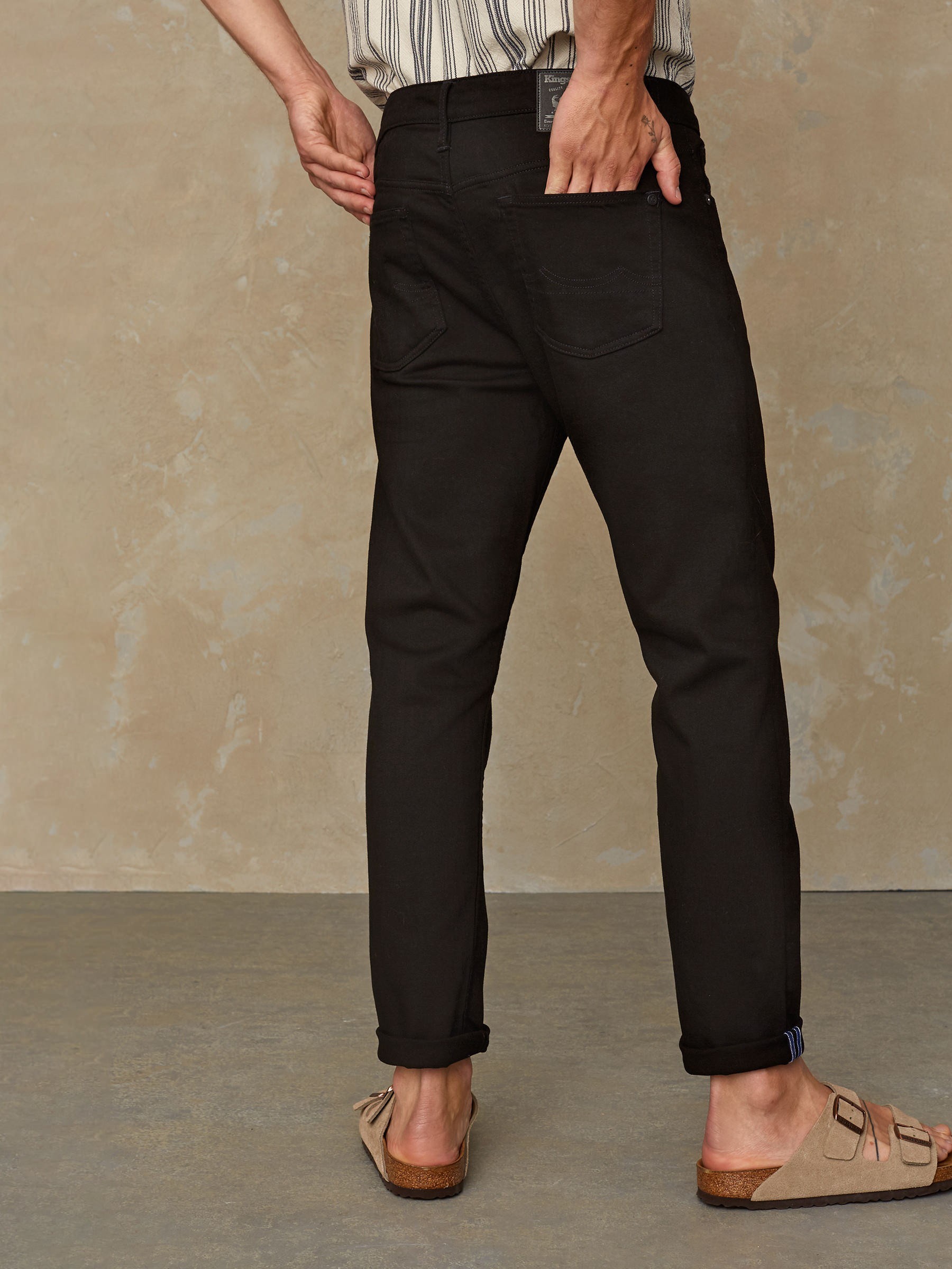 Jeanshose Daniel stay black rinse Kings of Indigo – K.O.I.