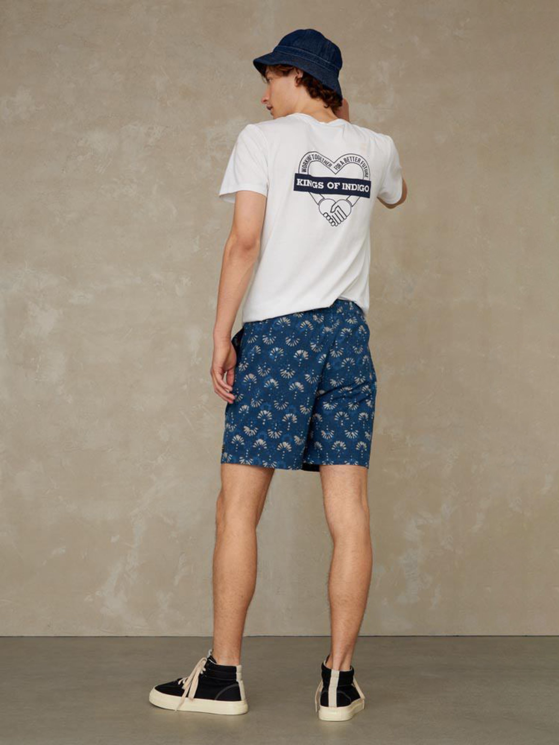 Shorts Bidatsu woodblock indigo dye Kings of Indigo – K.O.I.