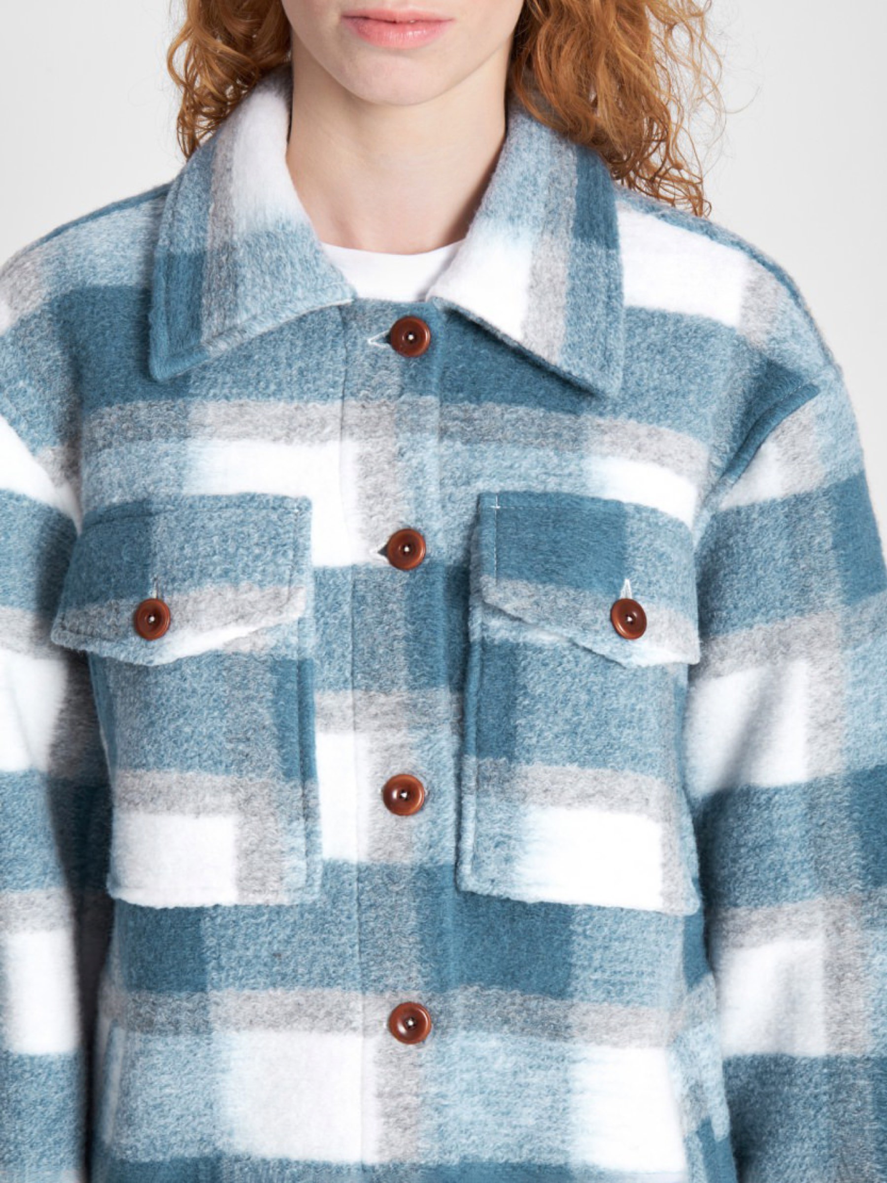 Overshirt Ariko faded blue check Kings of Indigo – K.O.I.