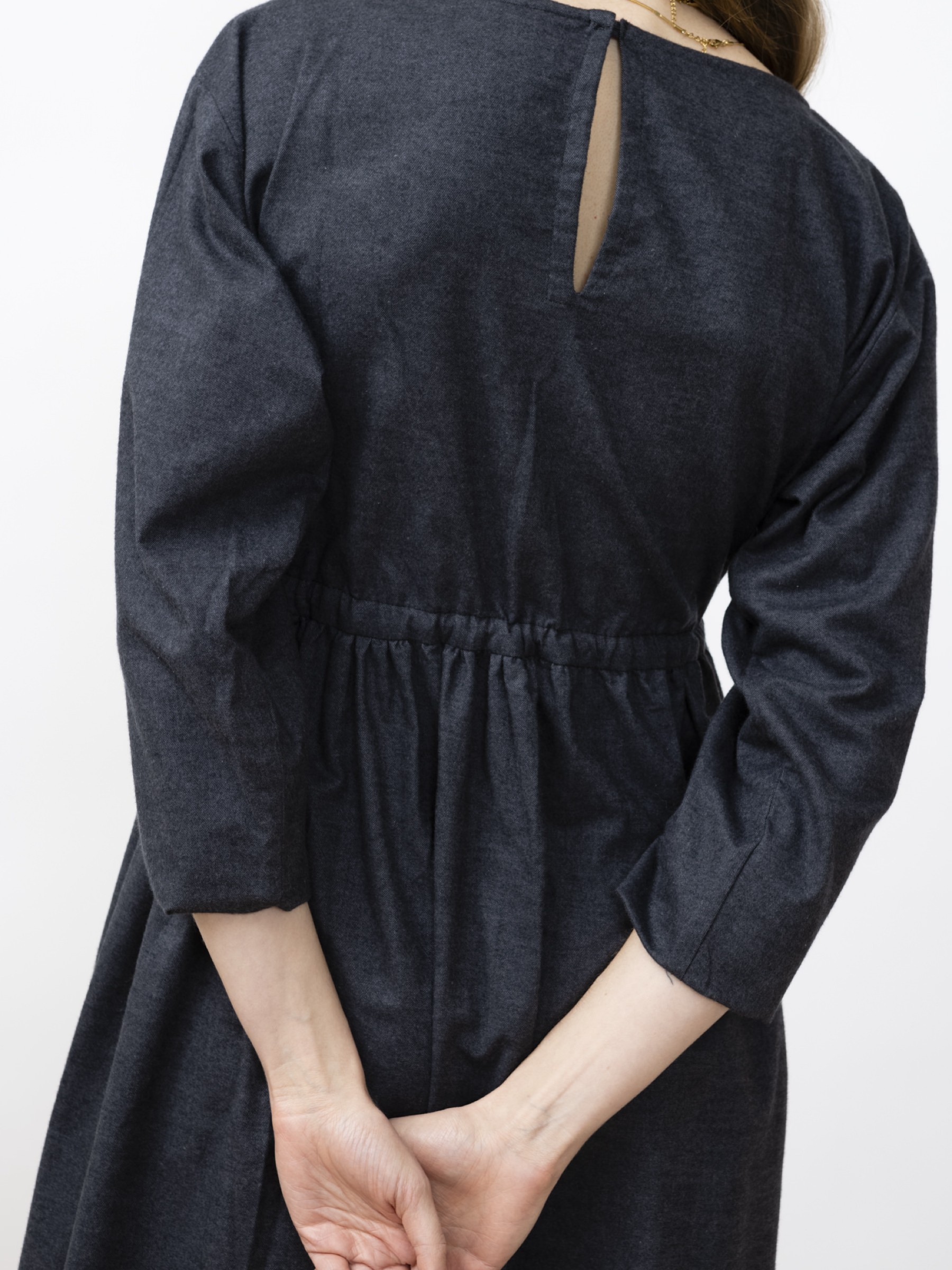 Kleid Liv Ruffle Dress anthracite Jungle Folk