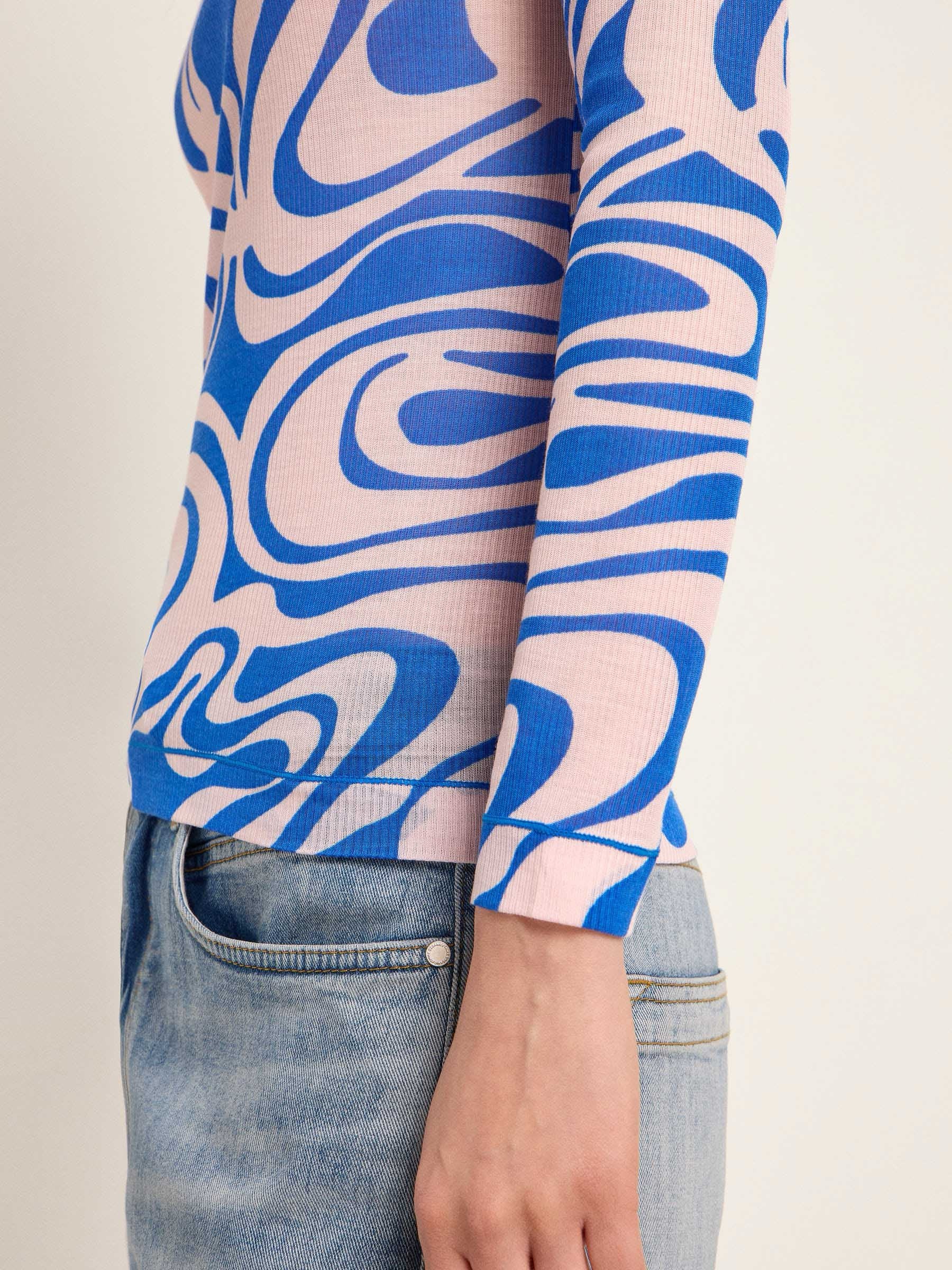 Longsleeve Langarmshirt aus TENCEL print swirl rose Lanius