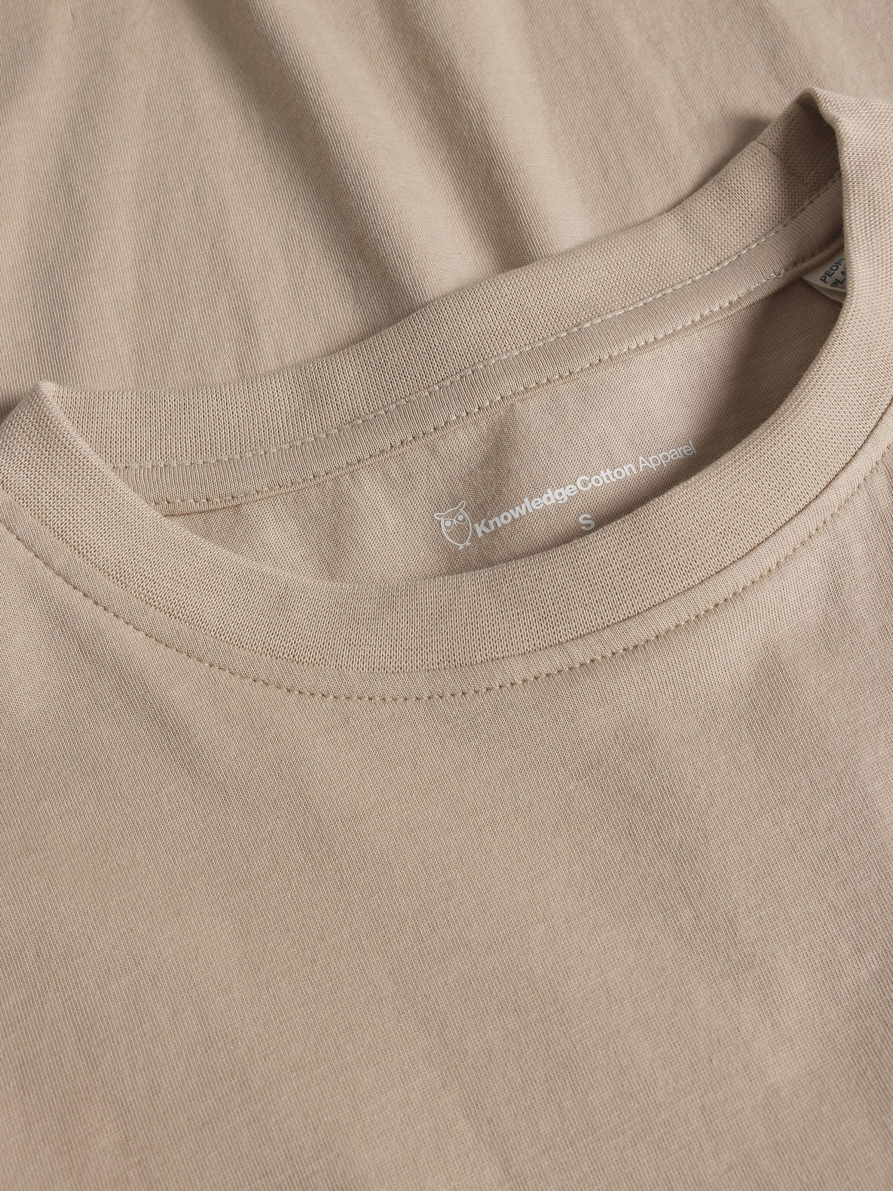 Basic Pima Cotton T-Shirt light feather gray Knowledge Cotton Apparel