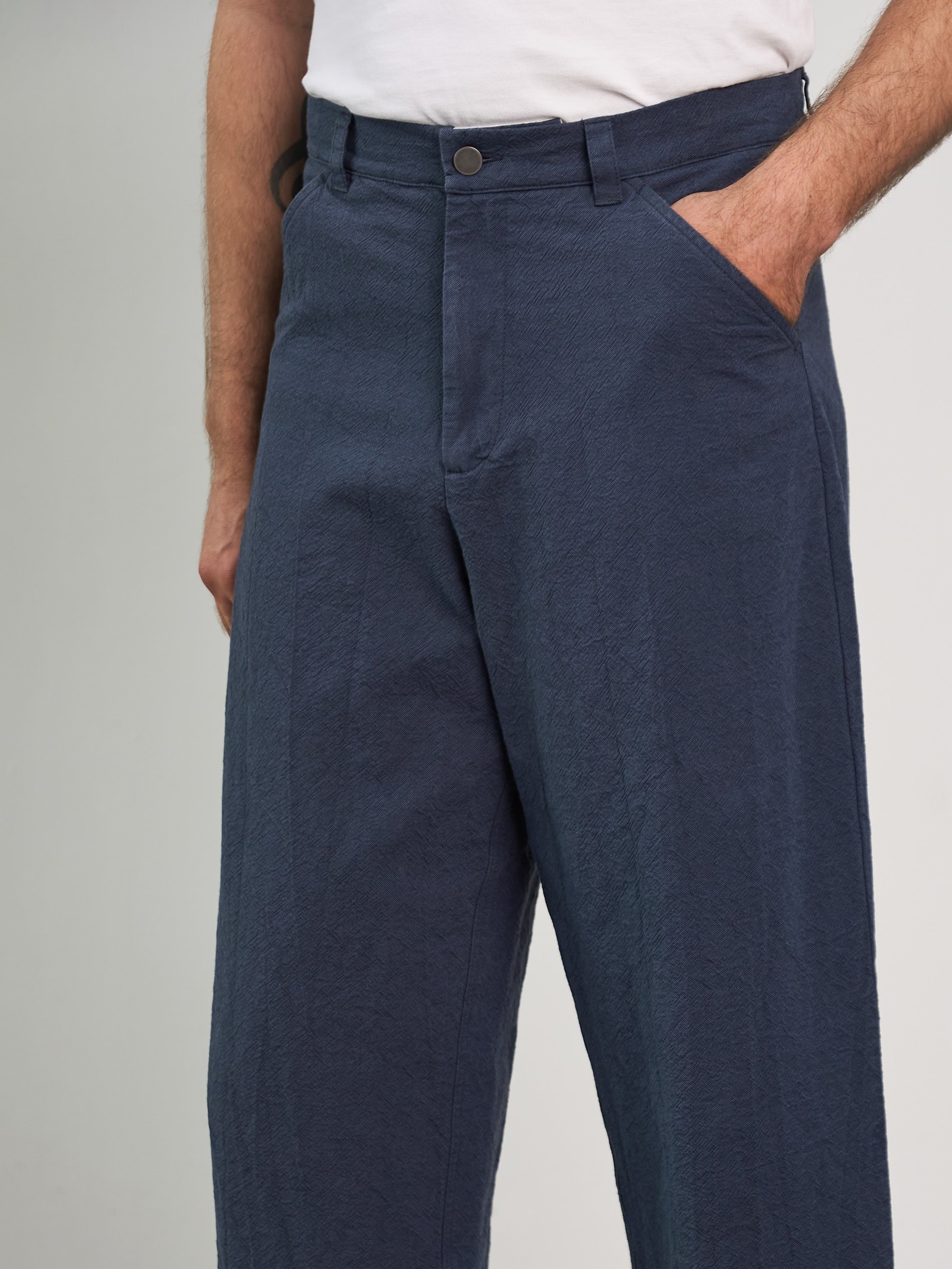 Hose Carlo eco canvas 230g cold navy About Companions