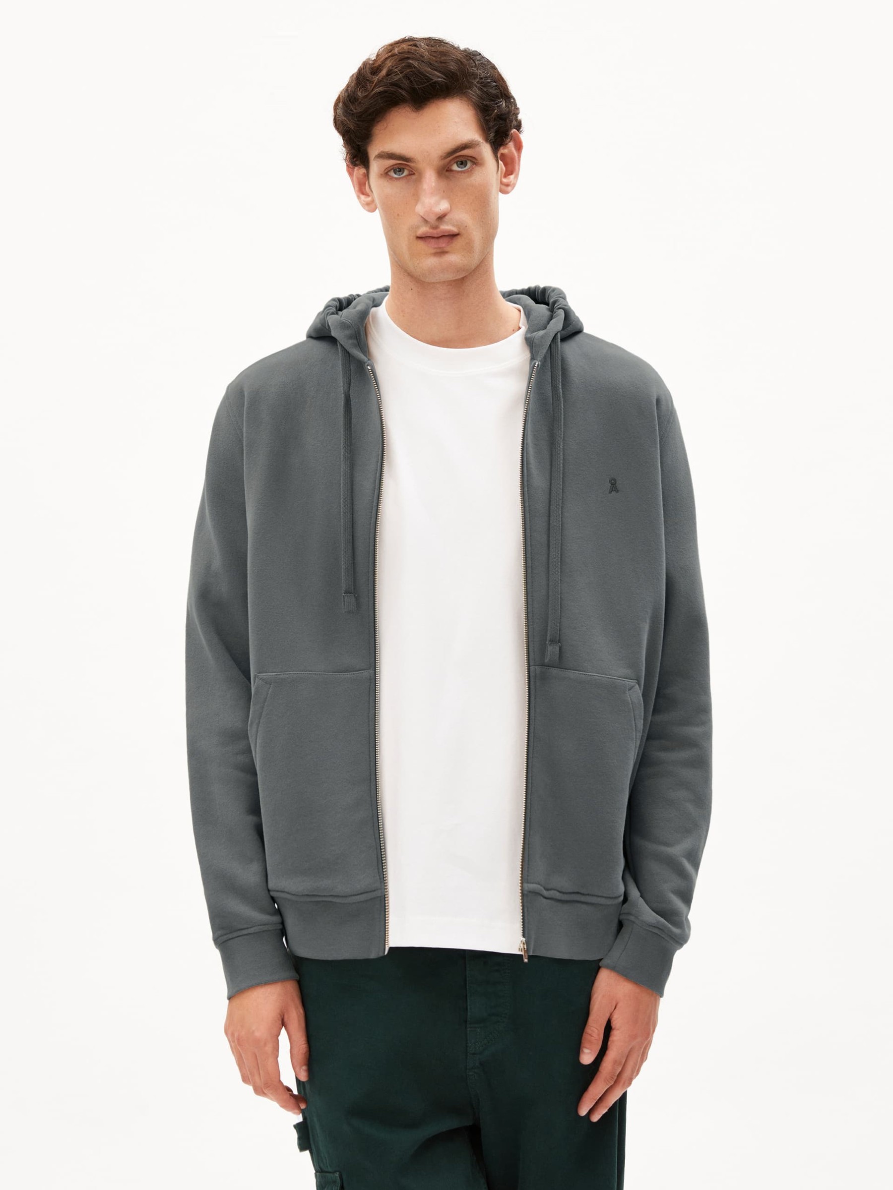 Zipper-Hoodie Saromiaan Comfort space steel Armedangels