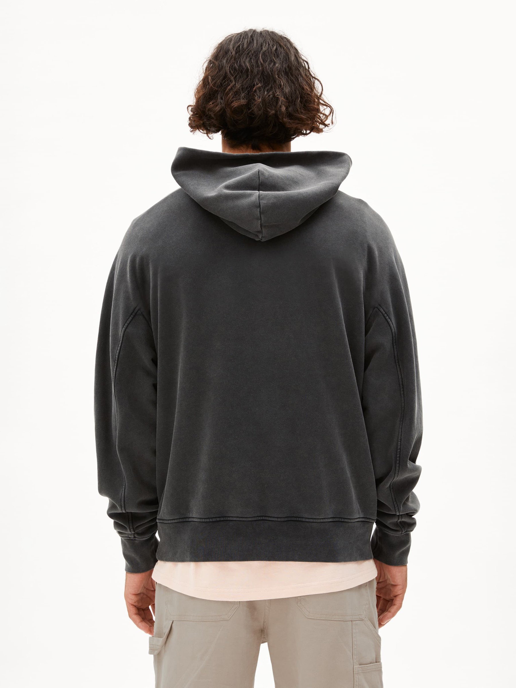 Pullover Emaal Hoodie GMT Dye black washed Armedangels