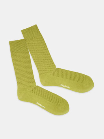 Socken OneColor Ribbed Socks pale green Dilly Socks