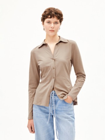 Bluse Nalaannia shiitake Armedangels Bluse Nalaannia shiitake Armedangels