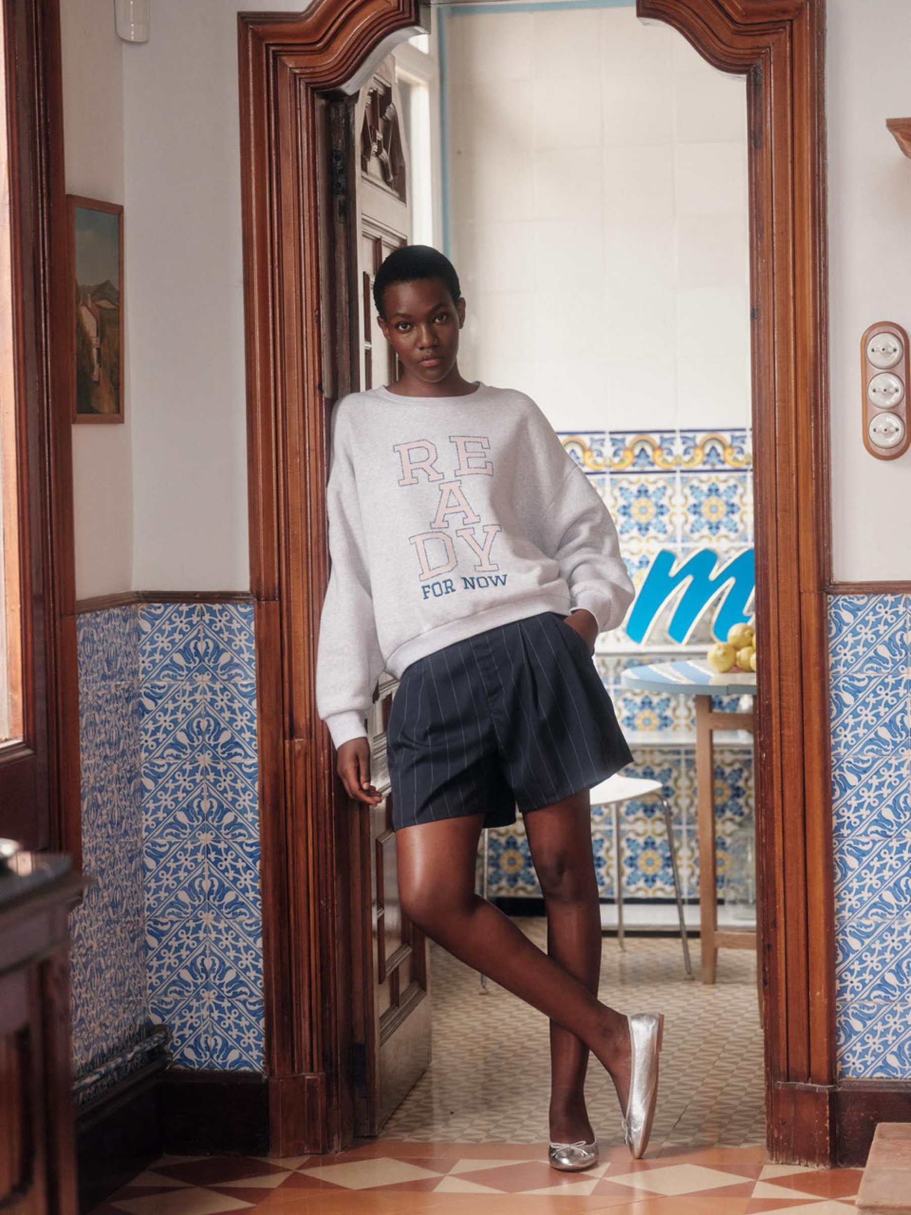 Shorts midnight off white Lanius