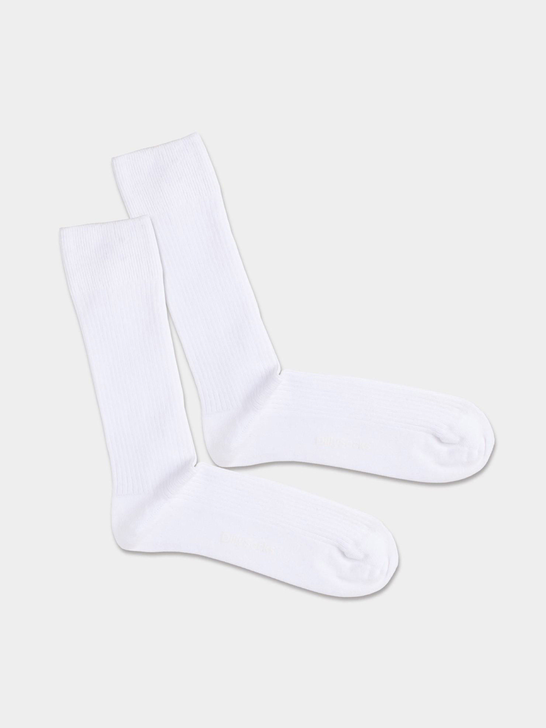 Socken OneColor Ribbed Socks snow white Dilly Socks