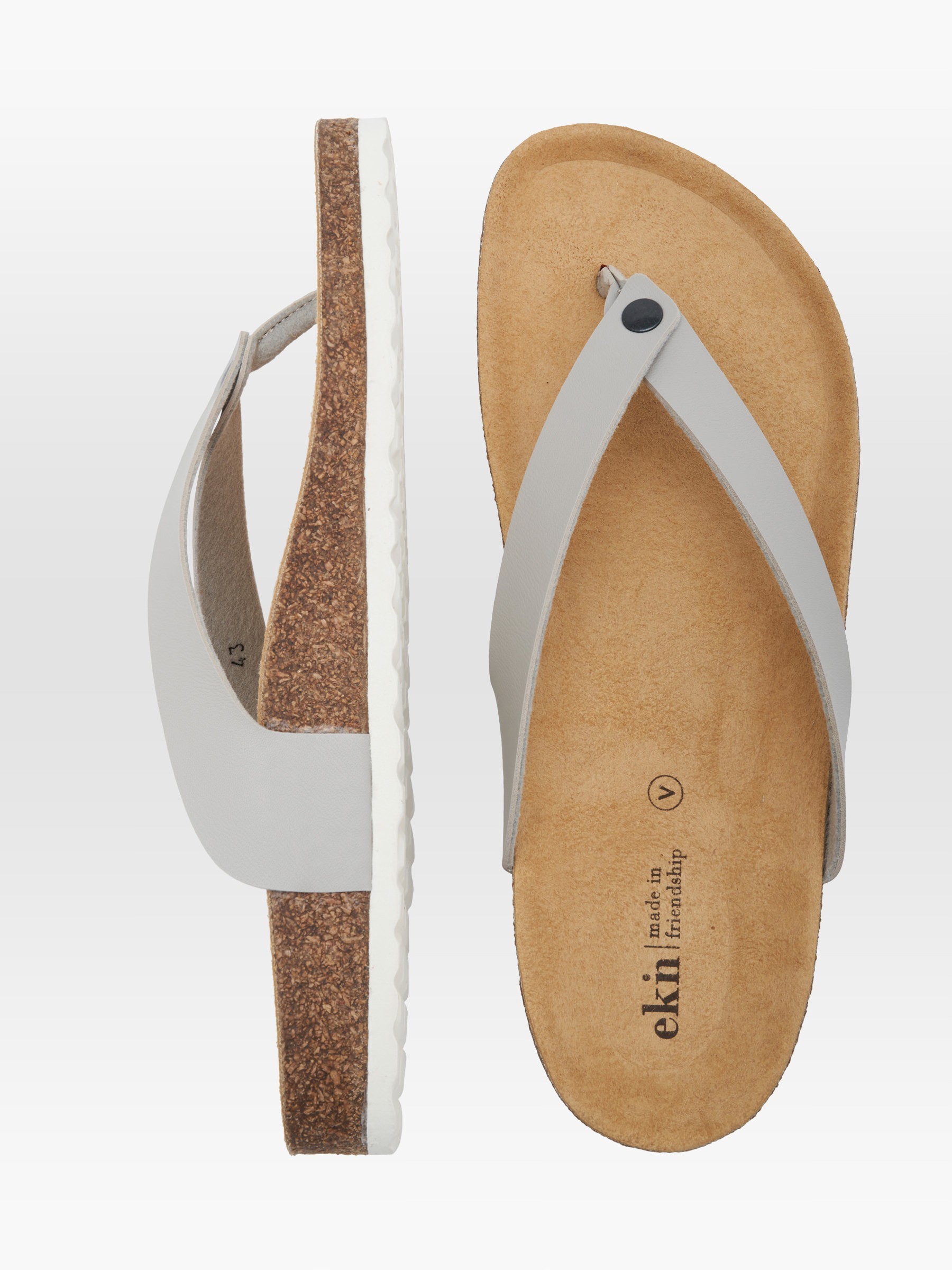Schuhe Sandal Vegan grey ekn Footwear