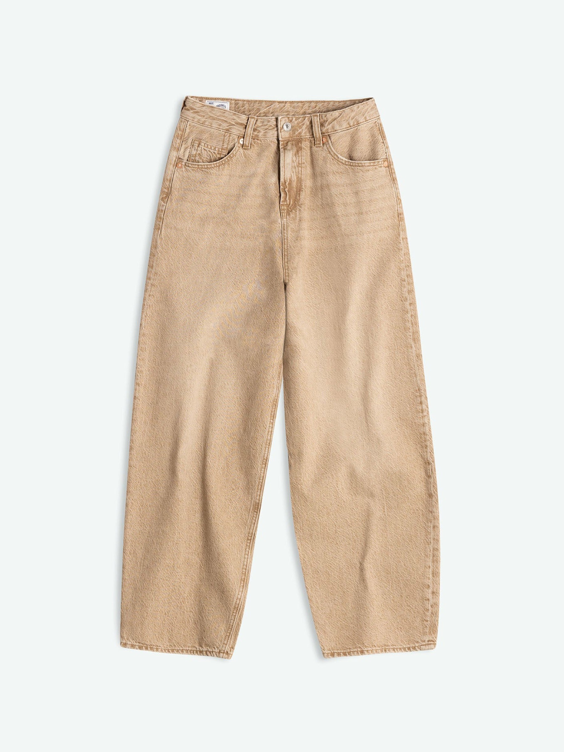 Jeanshose Leila jim dark beige Kings of Indigo – K.O.I.