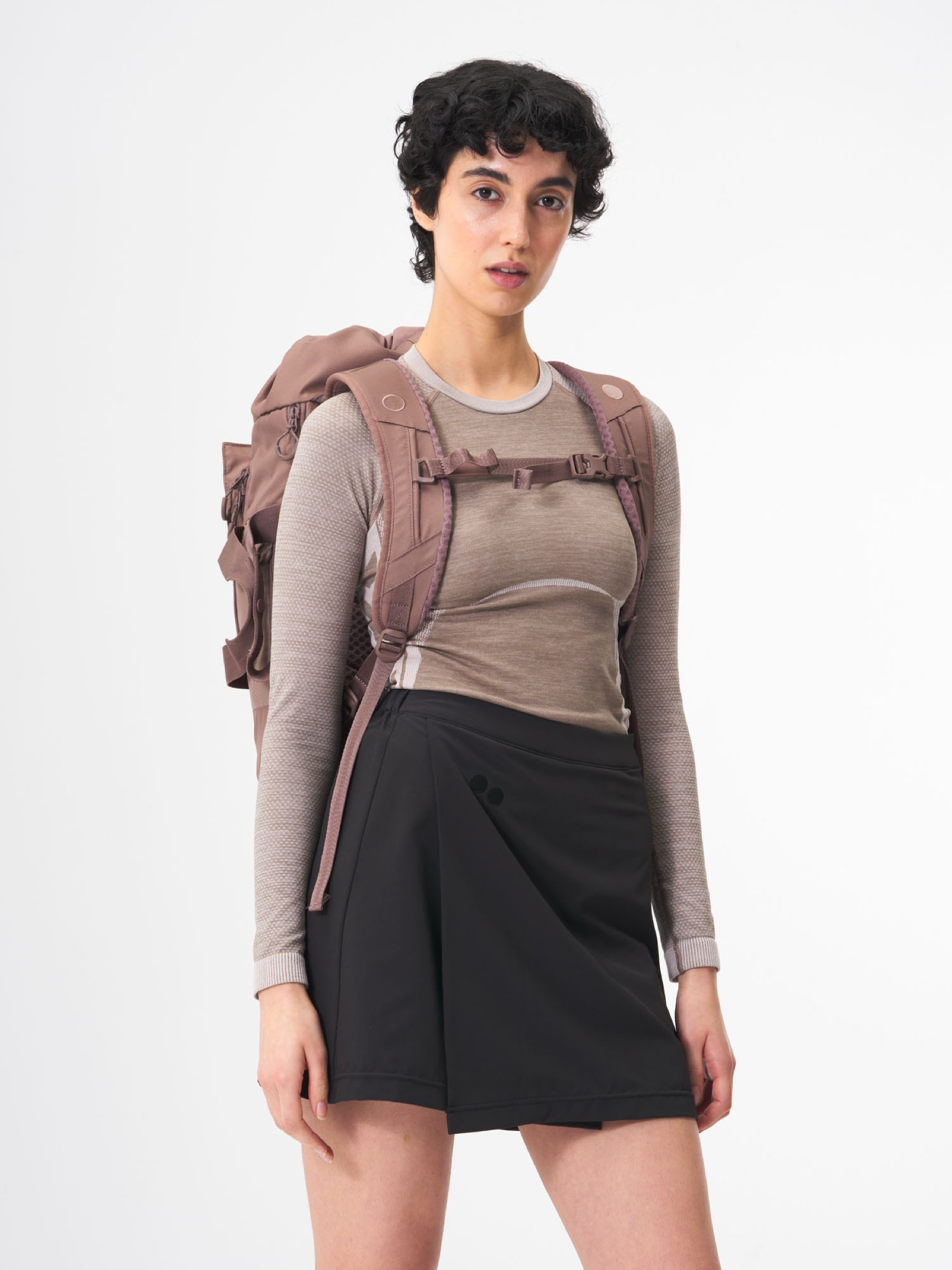 Rucksack Blok Medium dusted mauve pinqponq