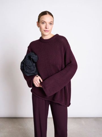 Strickpullover Heavy Knit Jumper Sona cherry lacquer Jan 'n June
