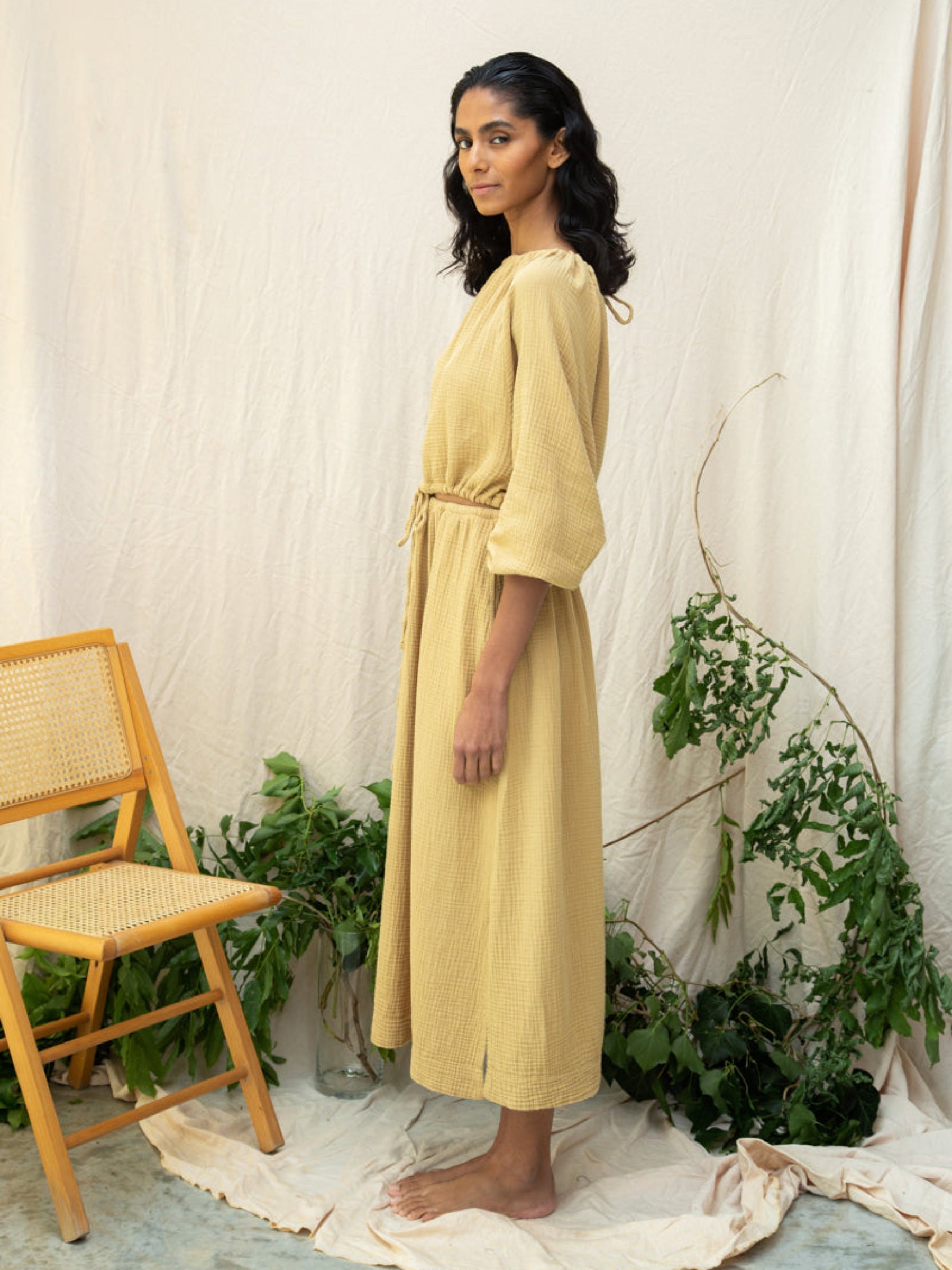 Bluse Cordelia straw Beaumont Organic