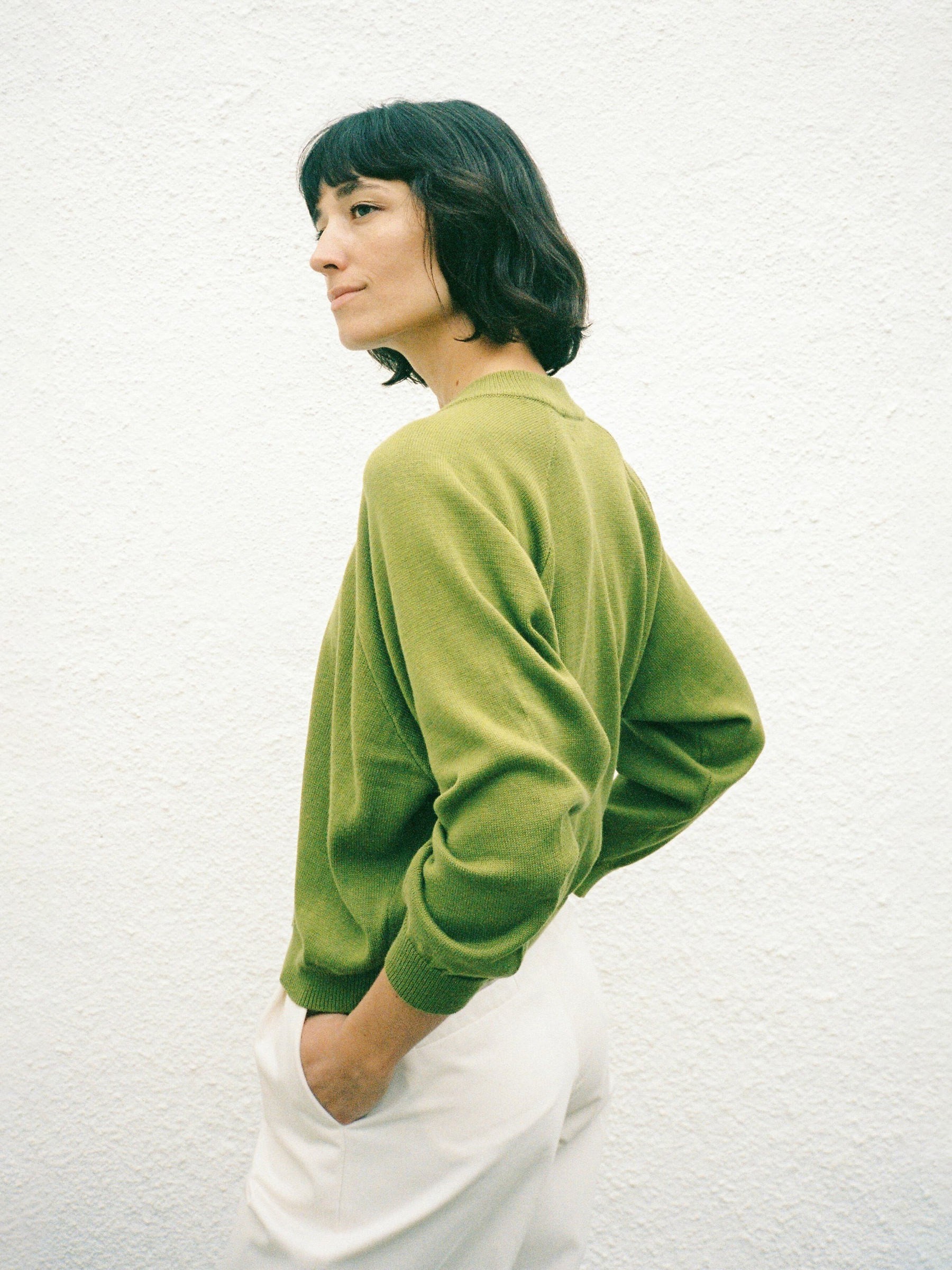 Strickjacke Knit Cardigan Barranco moss green Jungle Folk