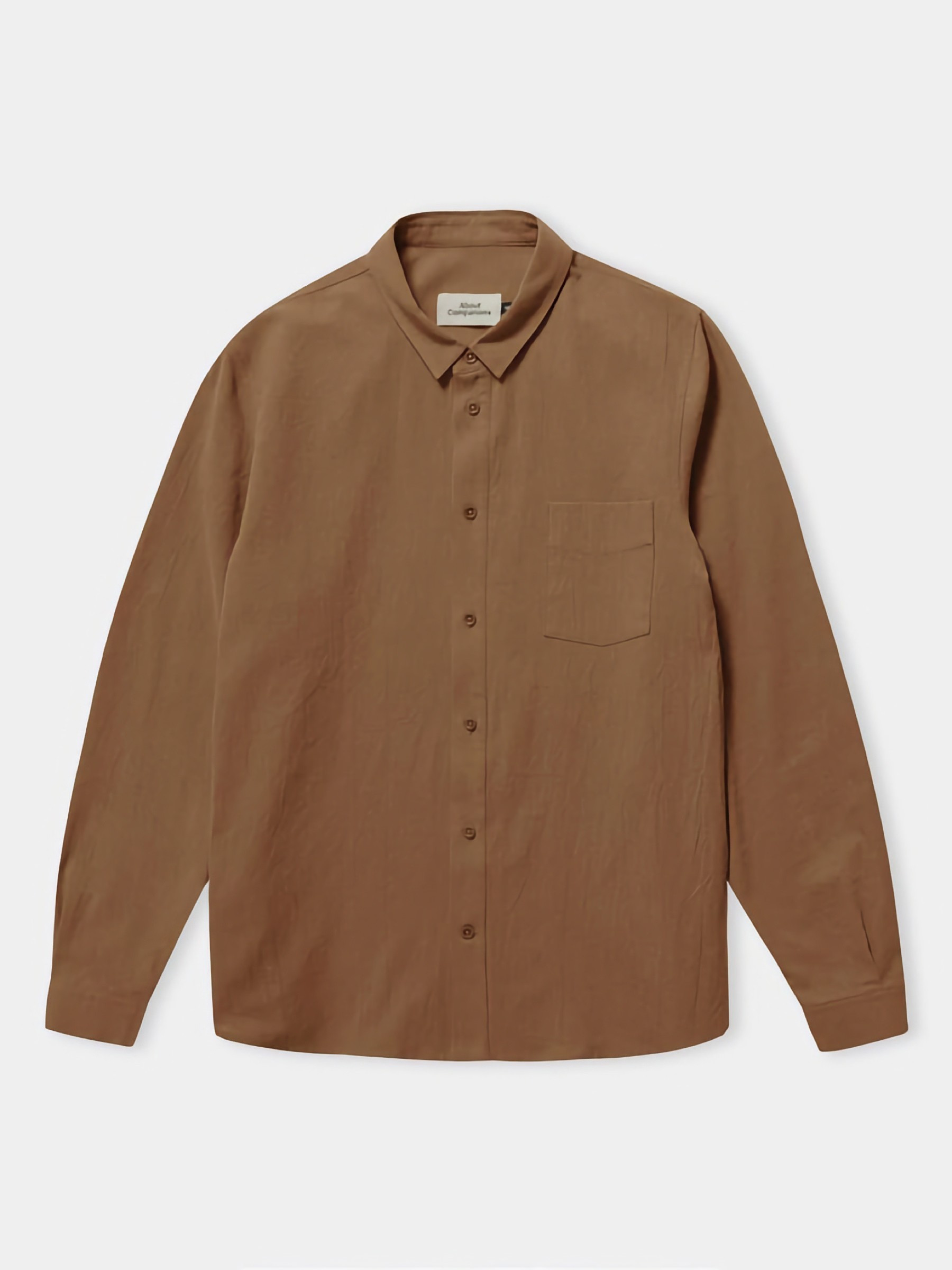 Hemd Simon Shirt eco crincle caramel About Companions
