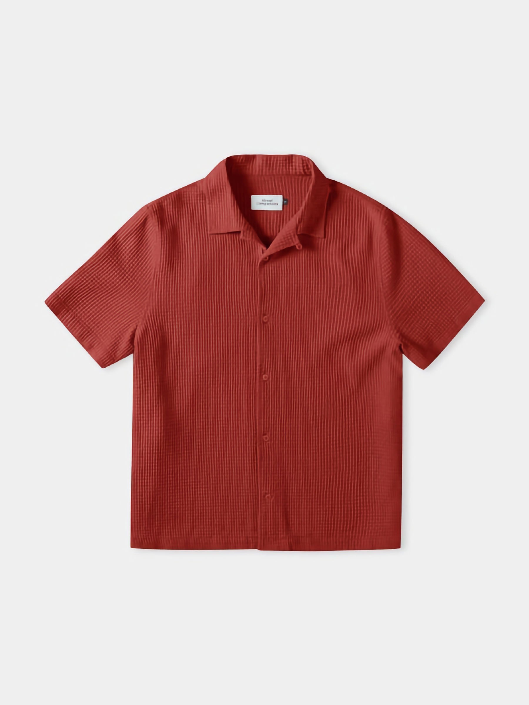 Hemd Kuno Shortsleeve eco crepe rust About Companions