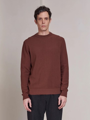 Pullover Morten Jumper eco knotted marron About Companions