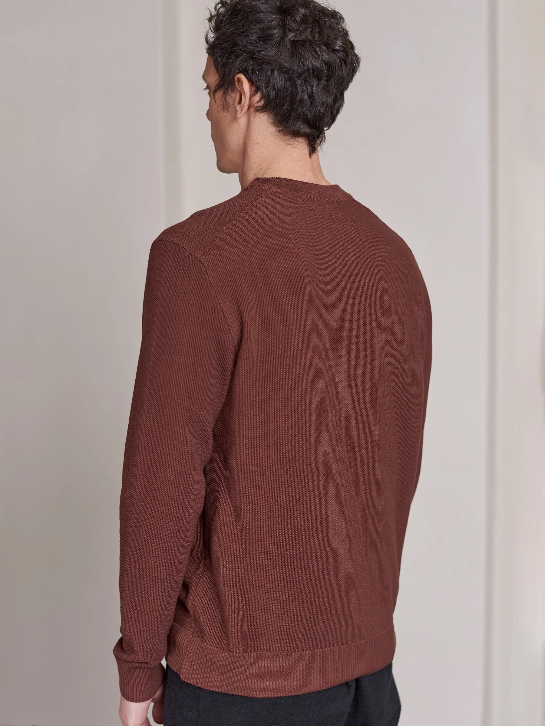 Pullover Morten Jumper eco knotted marron About Companions