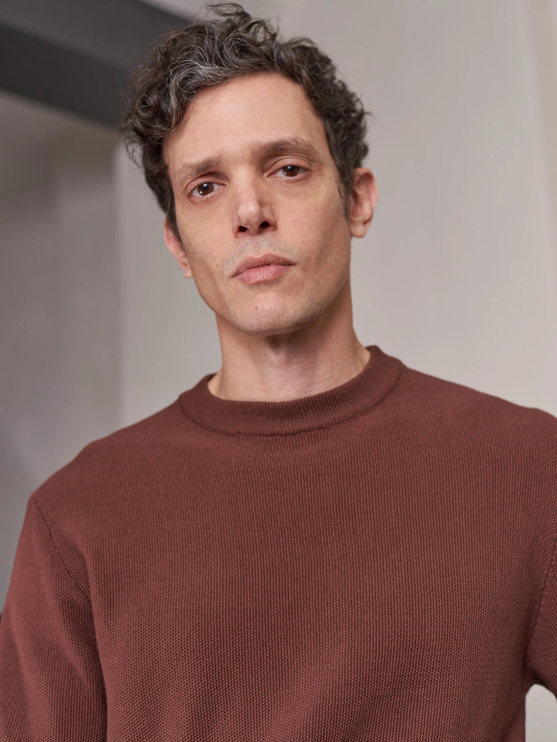 Pullover Morten Jumper eco knotted marron About Companions