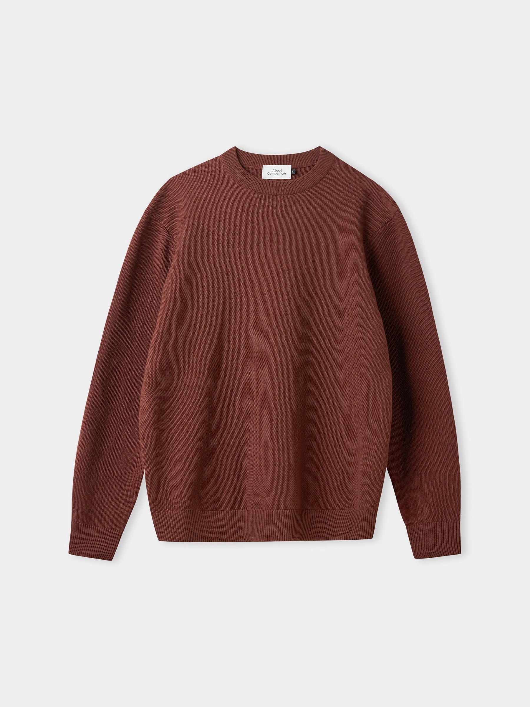Pullover Morten Jumper eco knotted marron About Companions