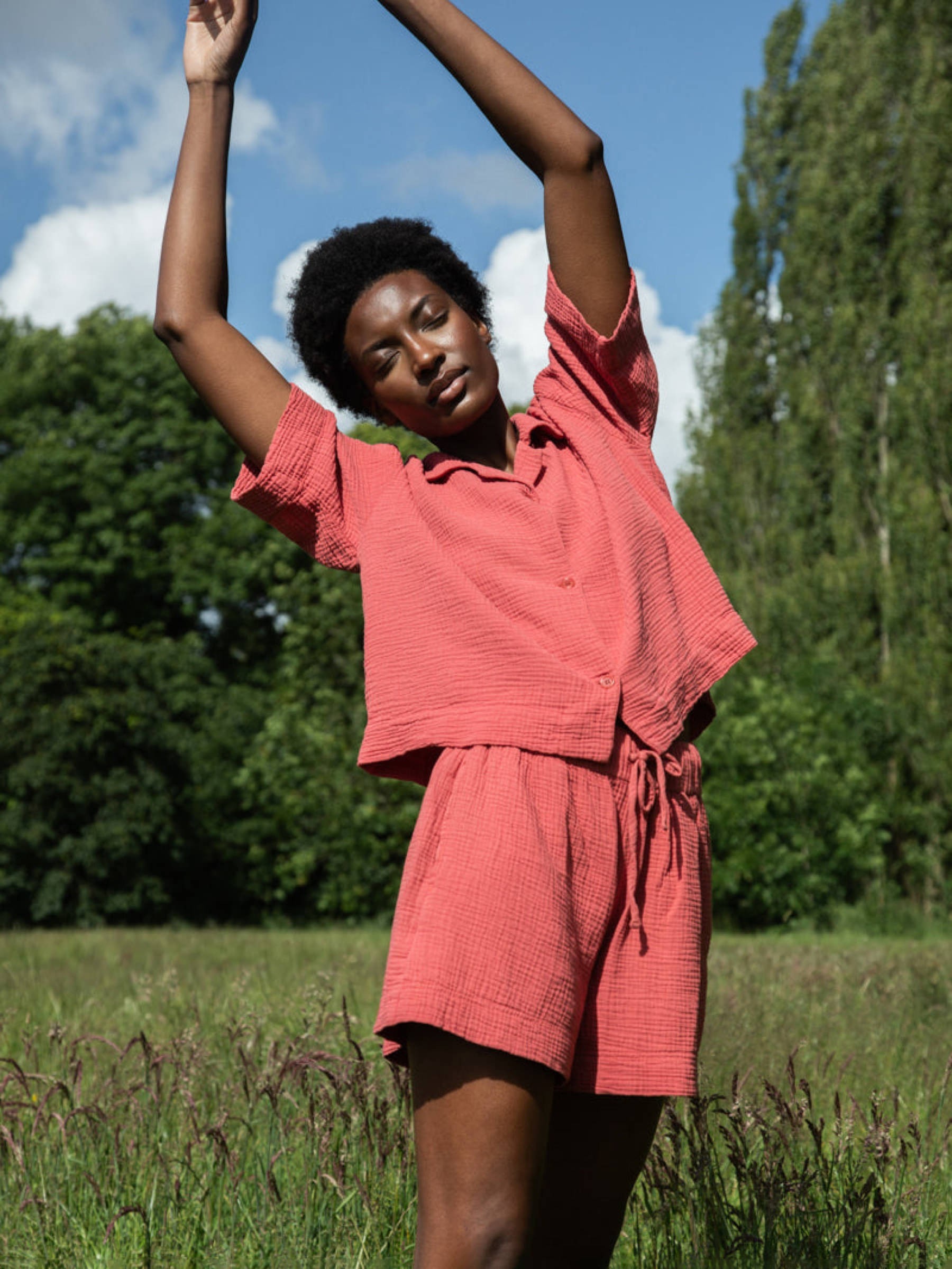 Bluse Ameera rose Beaumont Organic