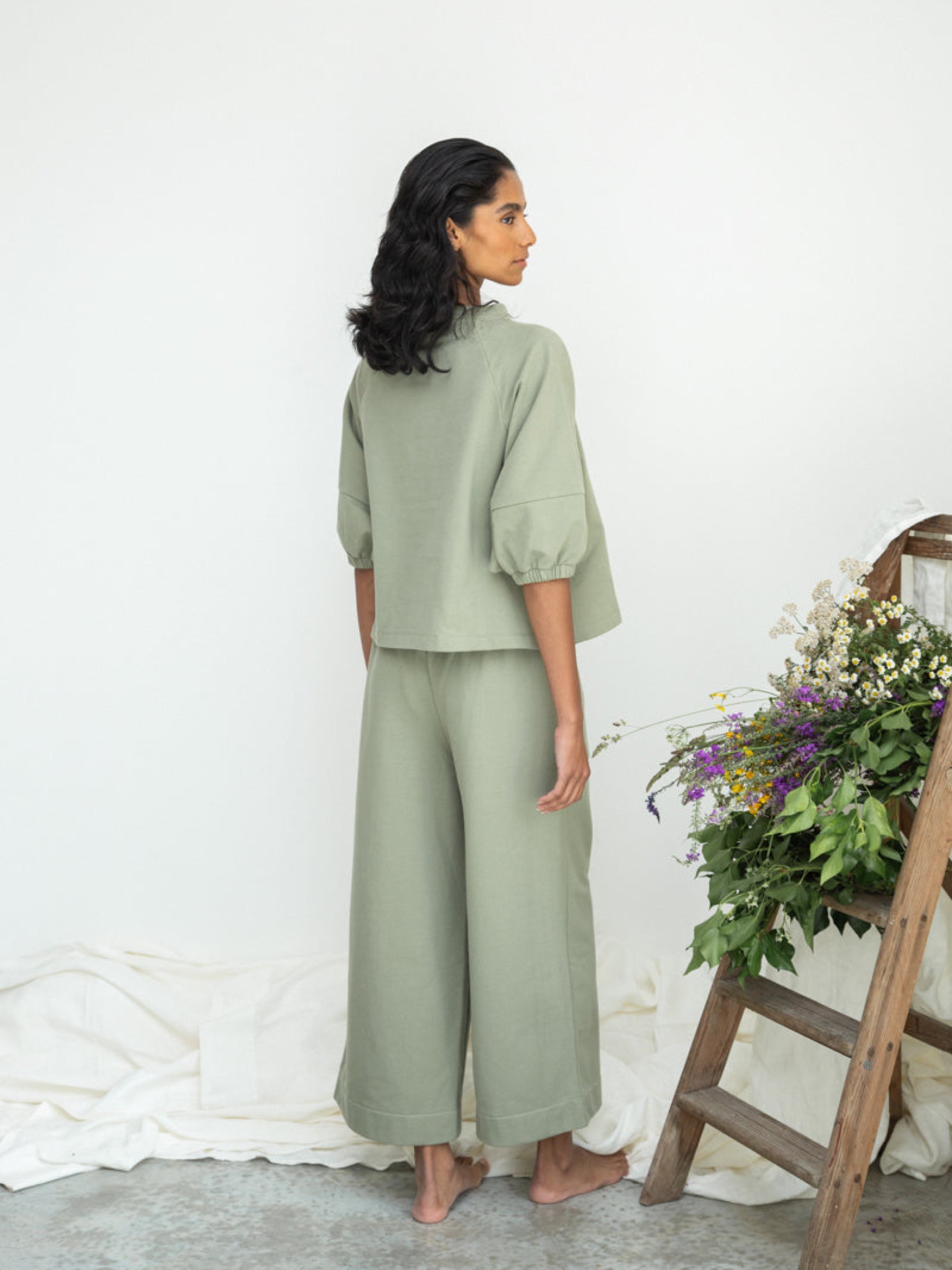 Pullover Helios pistachio Beaumont Organic