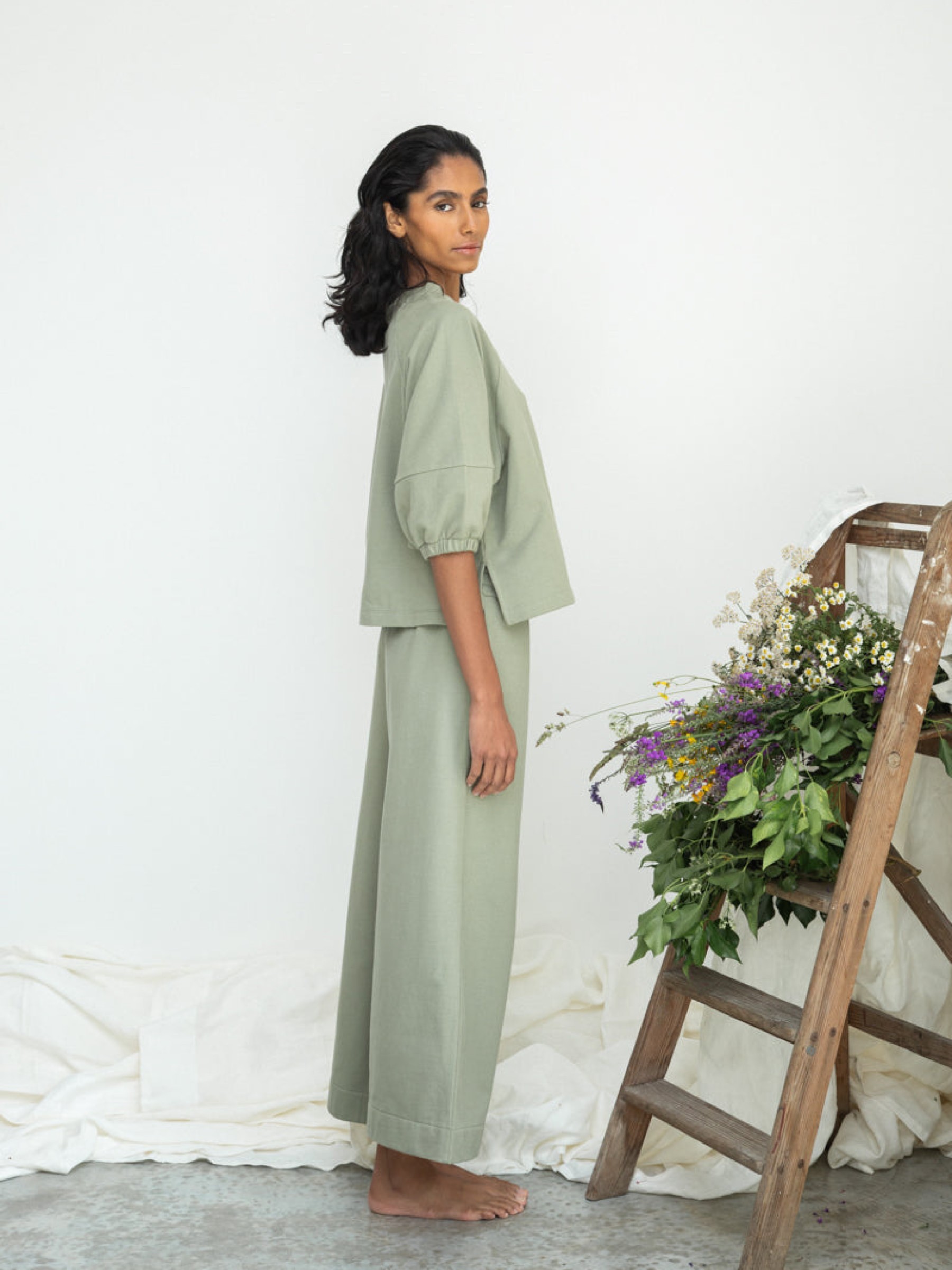 Pullover Helios pistachio Beaumont Organic