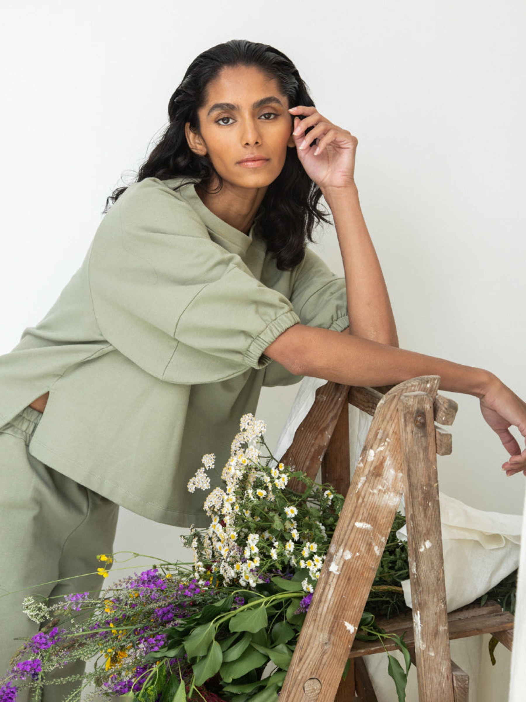 Pullover Helios pistachio Beaumont Organic