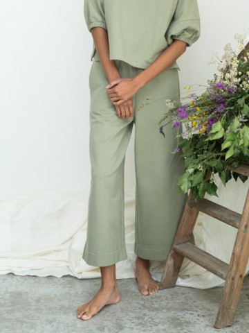 Hose Taya pistachio Beaumont Organic