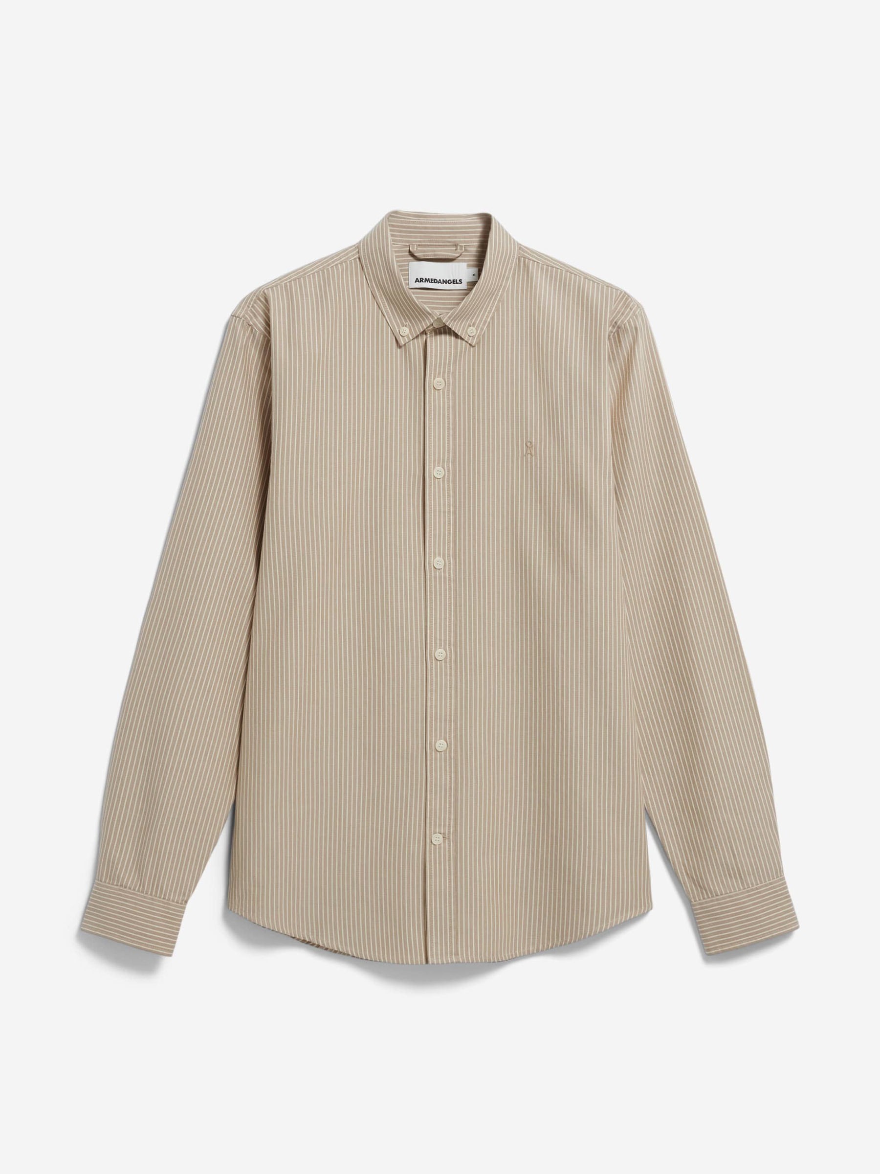 Hemd Quaasa light sage-oatmilk Armedangels