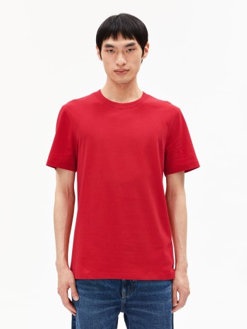 T-Shirt Maarkos scarlet red Armedangels