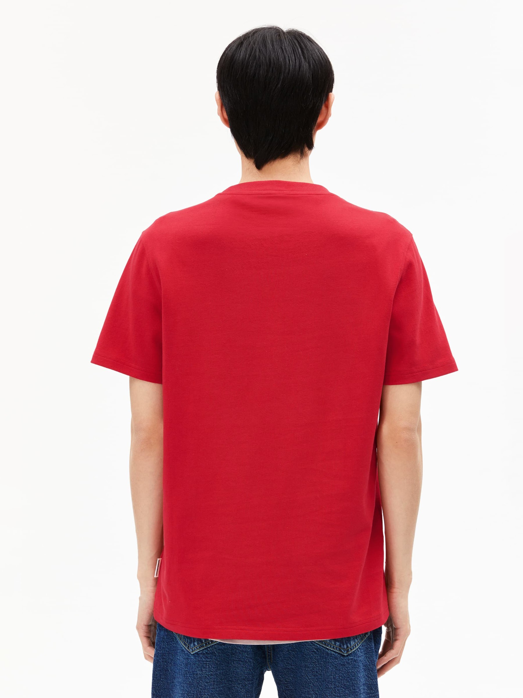 T-Shirt Maarkos scarlet red Armedangels