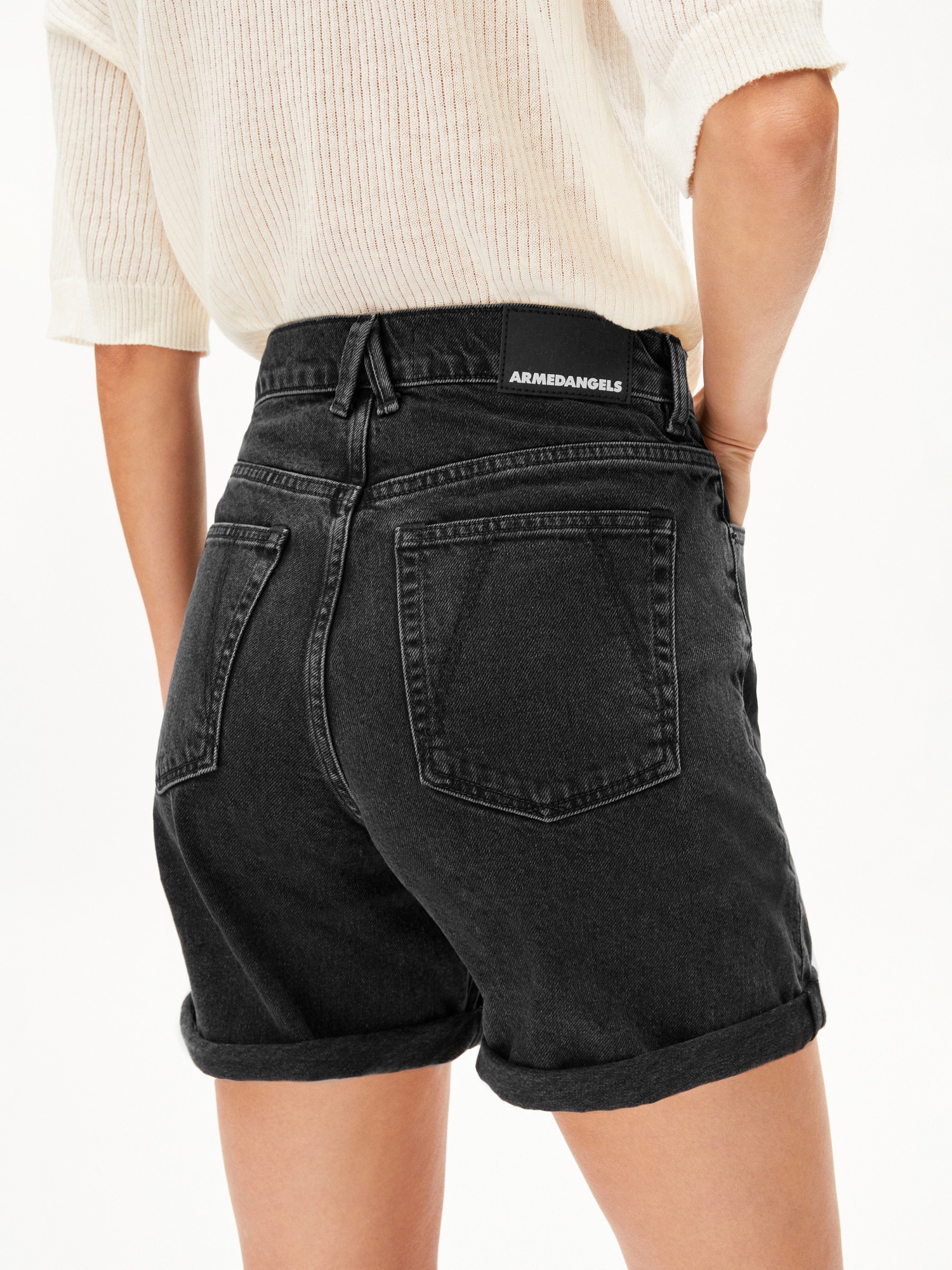 Jeans Shorts Sheaari ebony black Armedangels