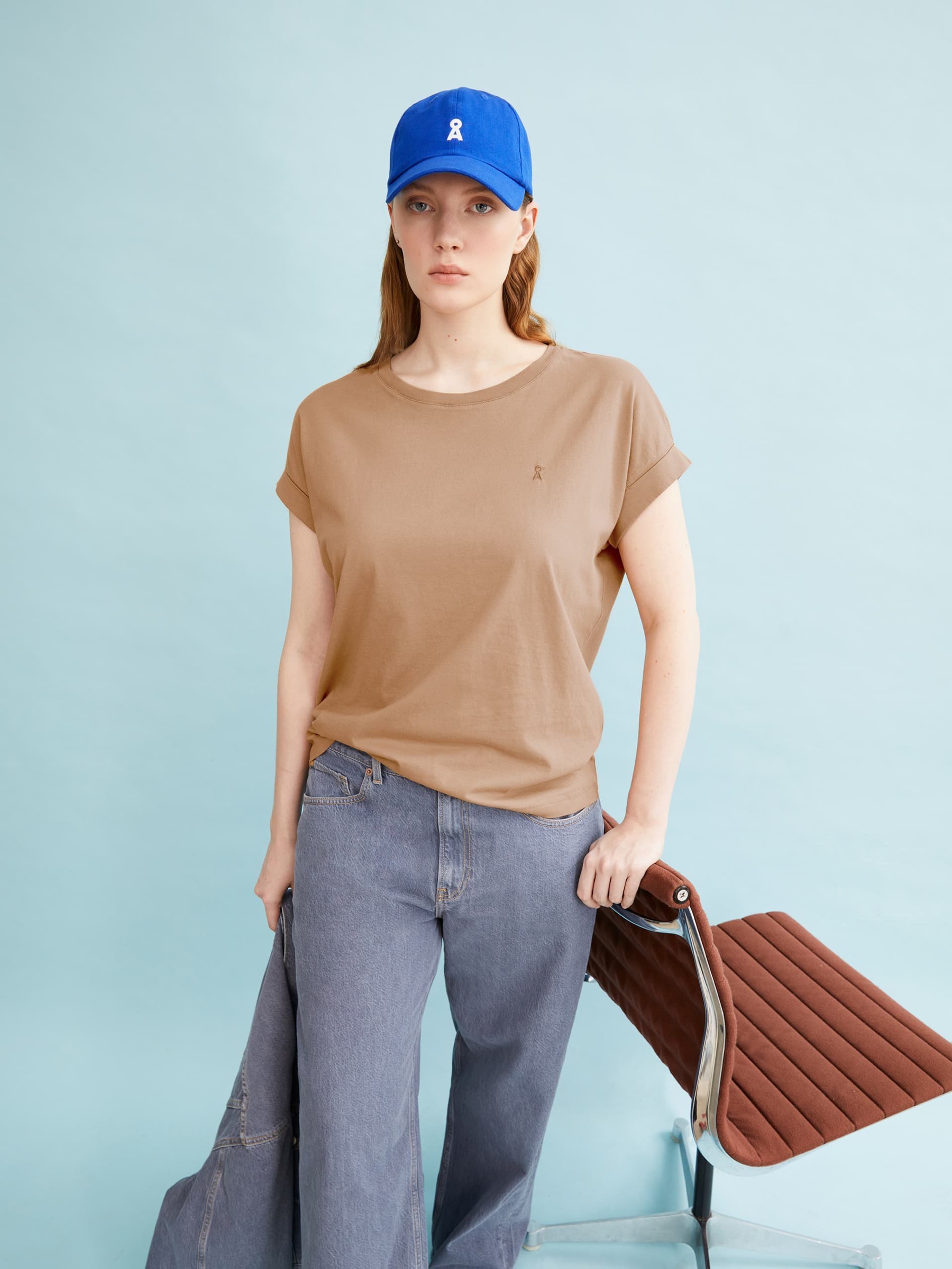 T-Shirt Idaara pale umber Armedangels