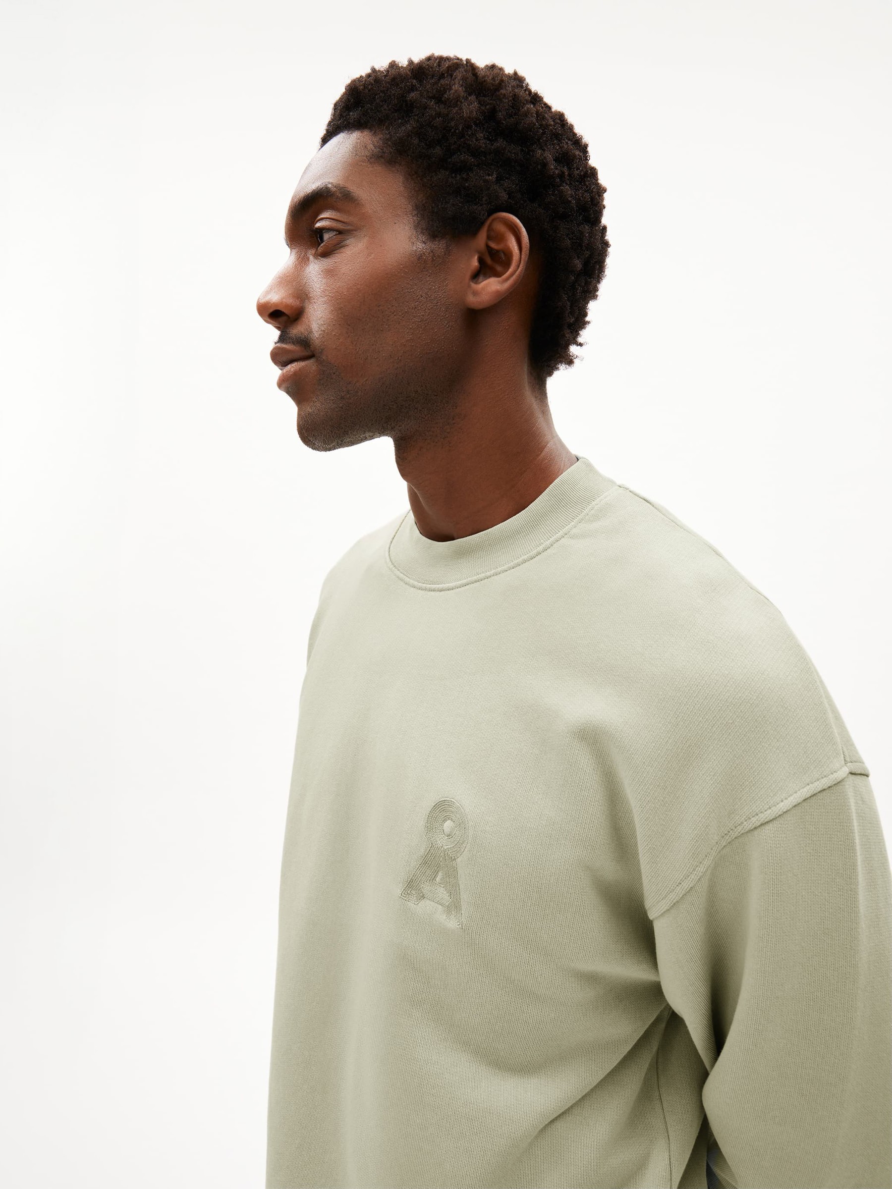 Pullover Emaal Crewneck Gmt Dye seagreen washed Armedangels